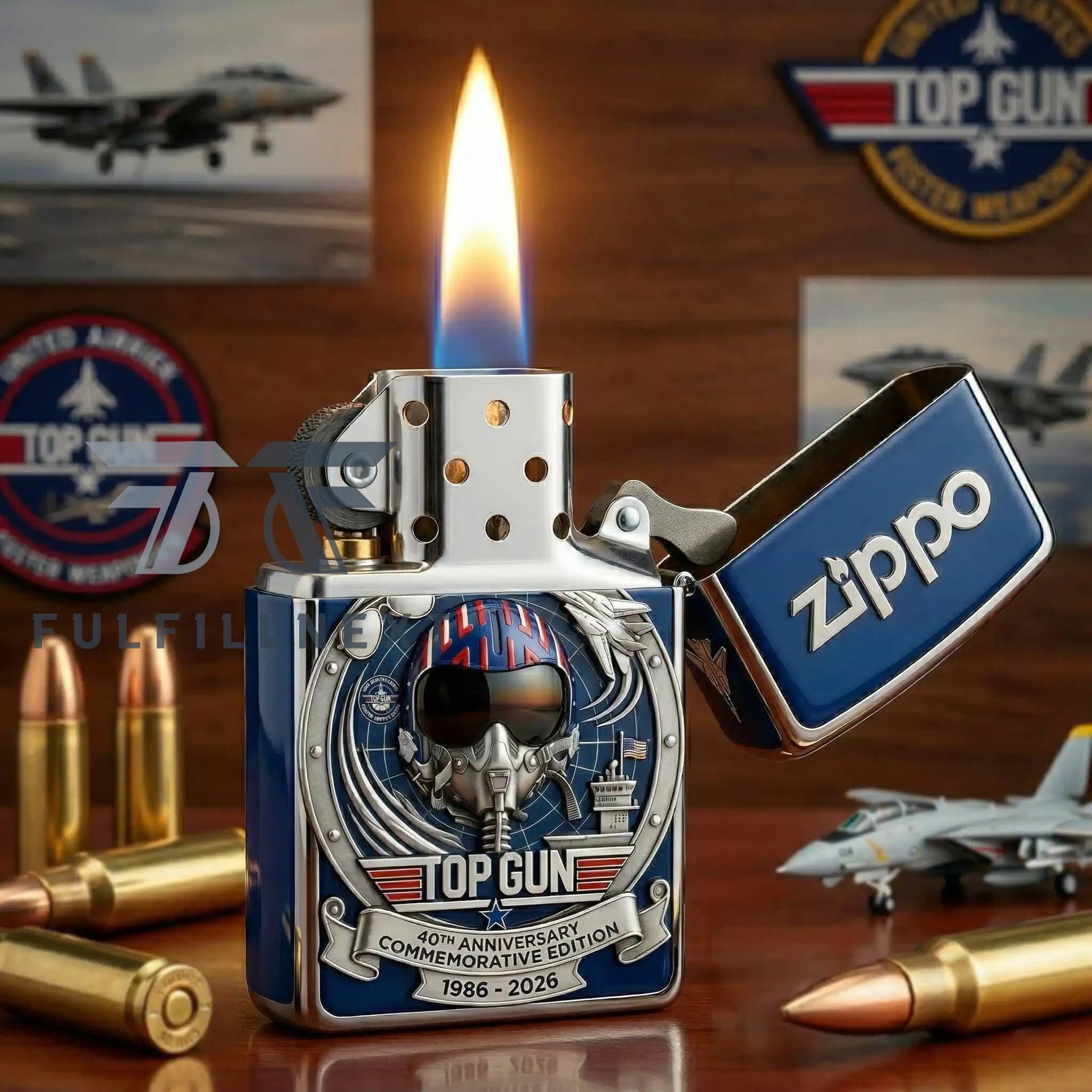 Top Gun 40th Anniversary Zippo Lighter - Image 1