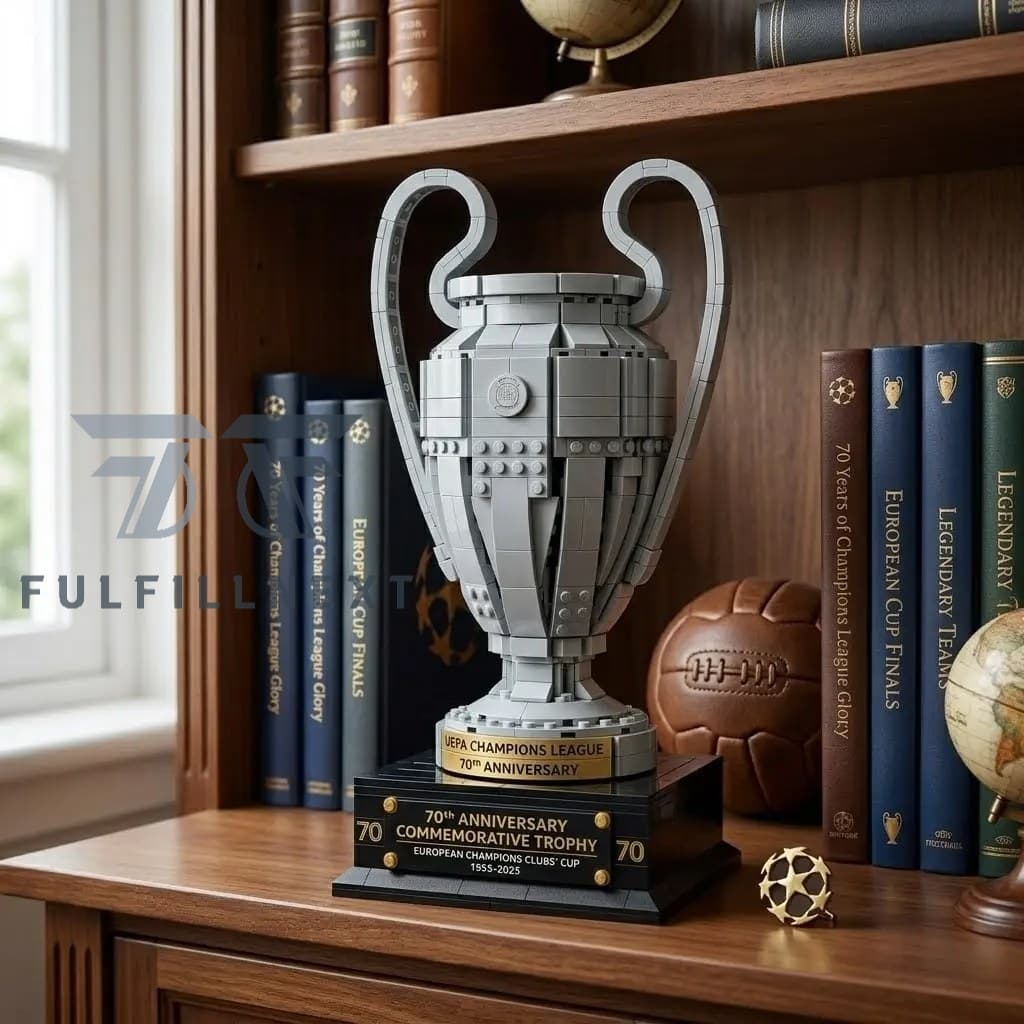 UEFA Champions League 70th Anniversary Commemorative Trophy Building Bricks Set - Image 3