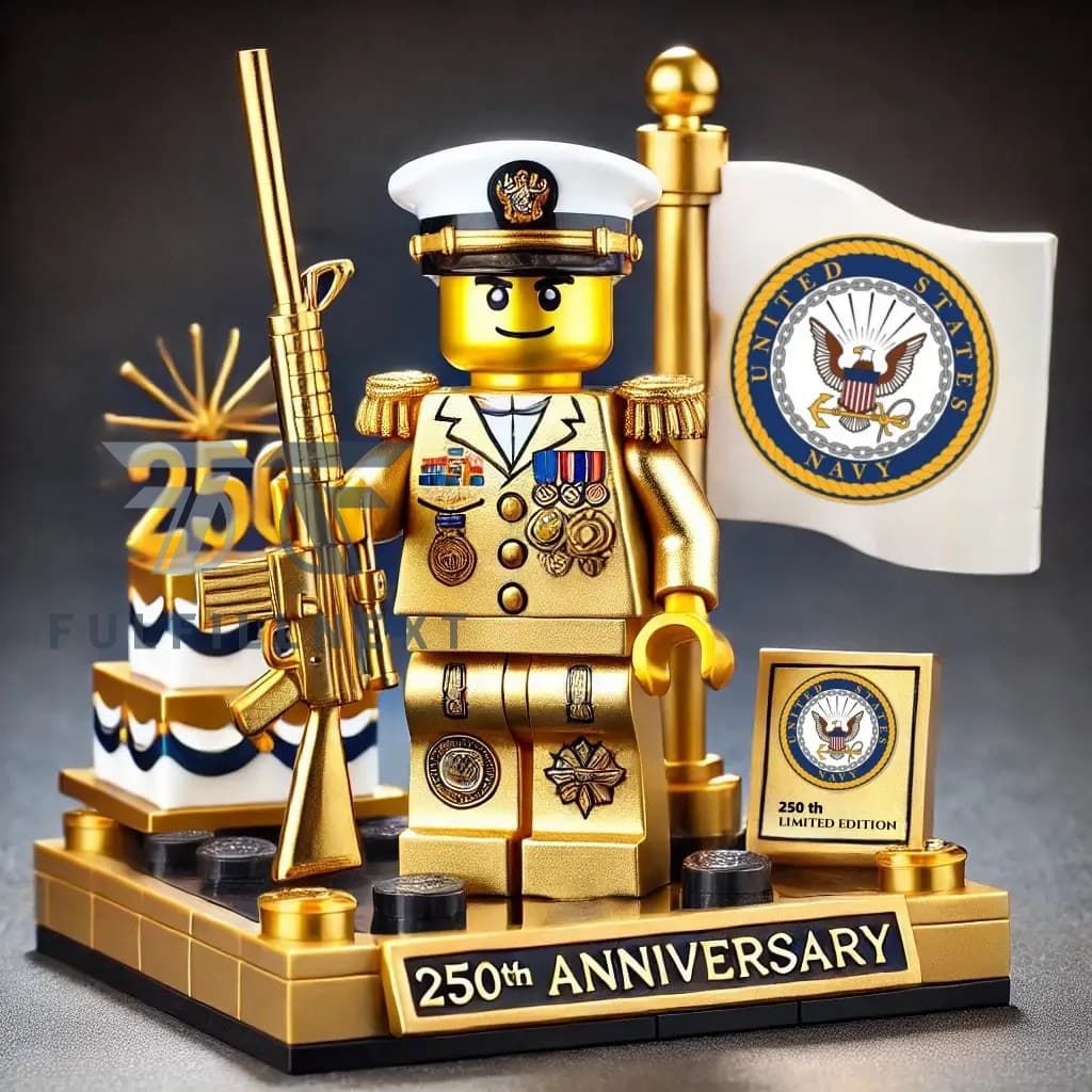 US Navy 250th Anniversary Lego Building Set - Image 1