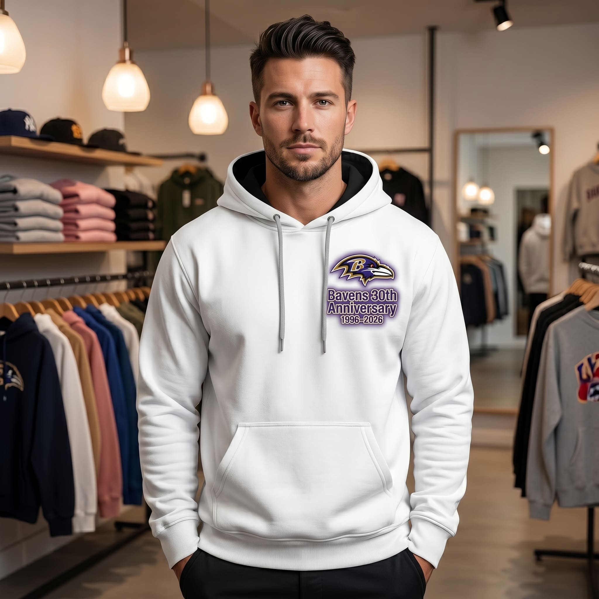 Baltimore Ravens 30th Anniversary Hoodie - Image 2