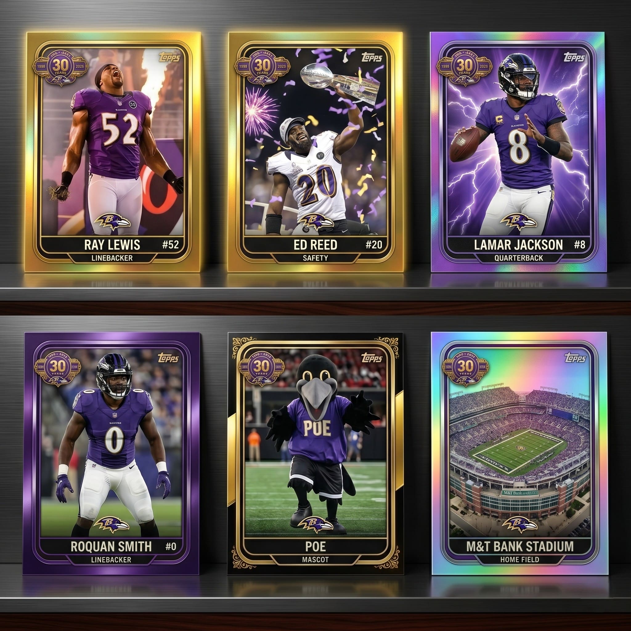 Baltimore Ravens 30th Anniversary Trading Cards - Image 2