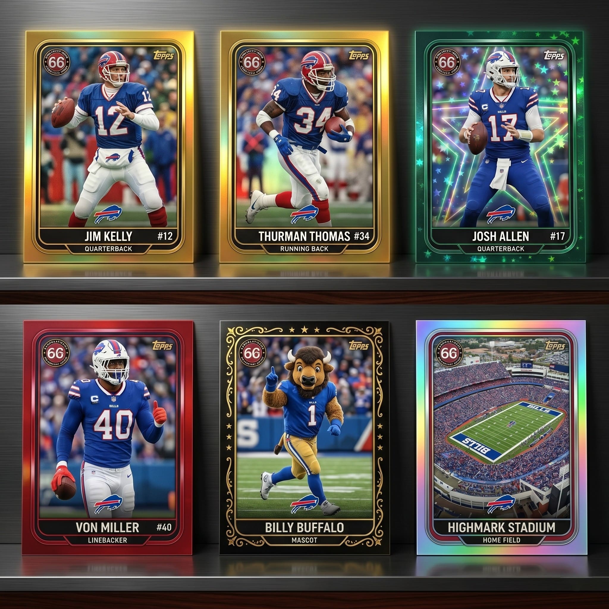 Buffalo Bills 66th Anniversary Trading Cards - Image 2