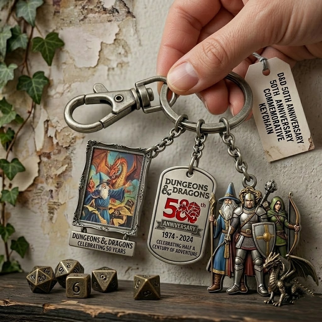 Dungeons & Dragons 50th Anniversary Commemorative Keychain - Image 3