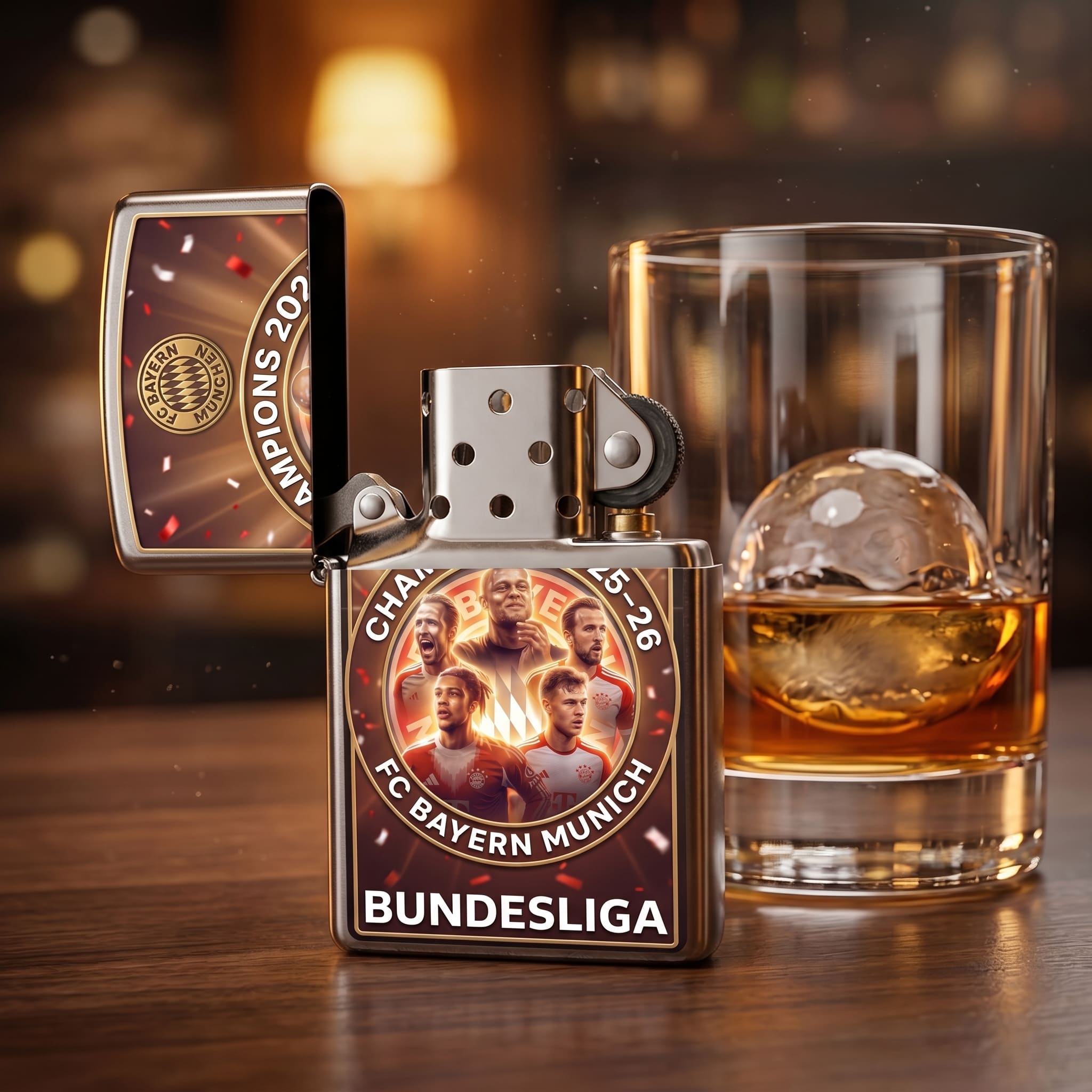 FC Bayern Munich Bundesliga Champions 2025-26 Zippo Lighter - Image 2