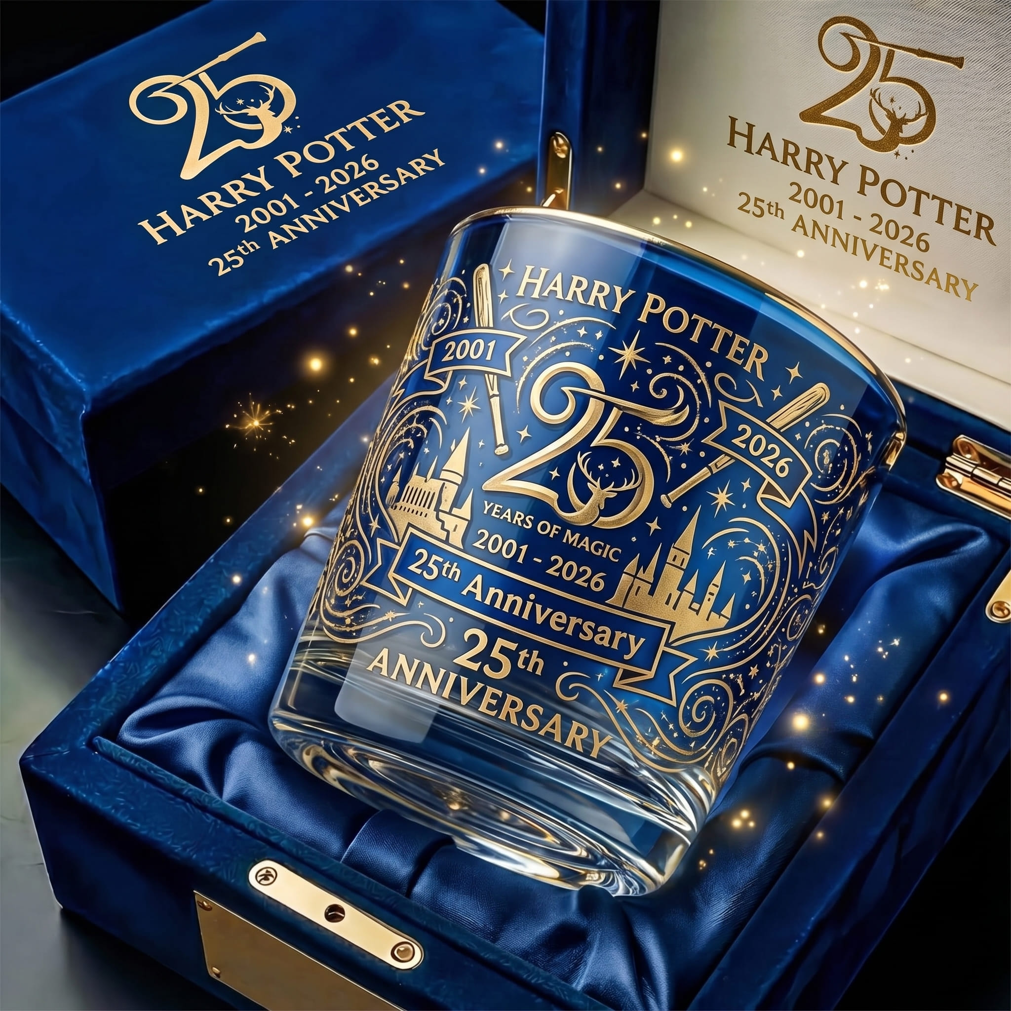 Harry Potter 25th Anniversary Whiskey Glass