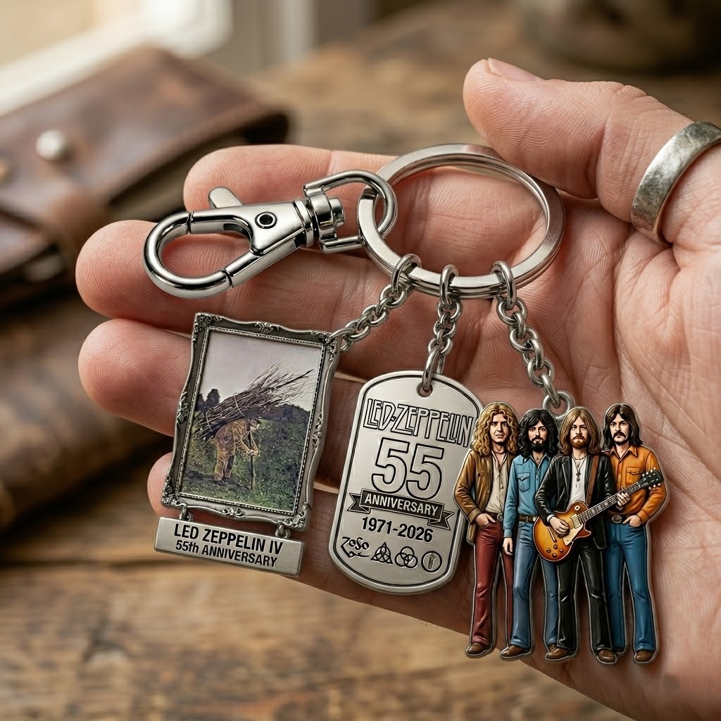 Led Zeppelin IV 55th Anniversary 1971-2026 Commemorative Keychain
