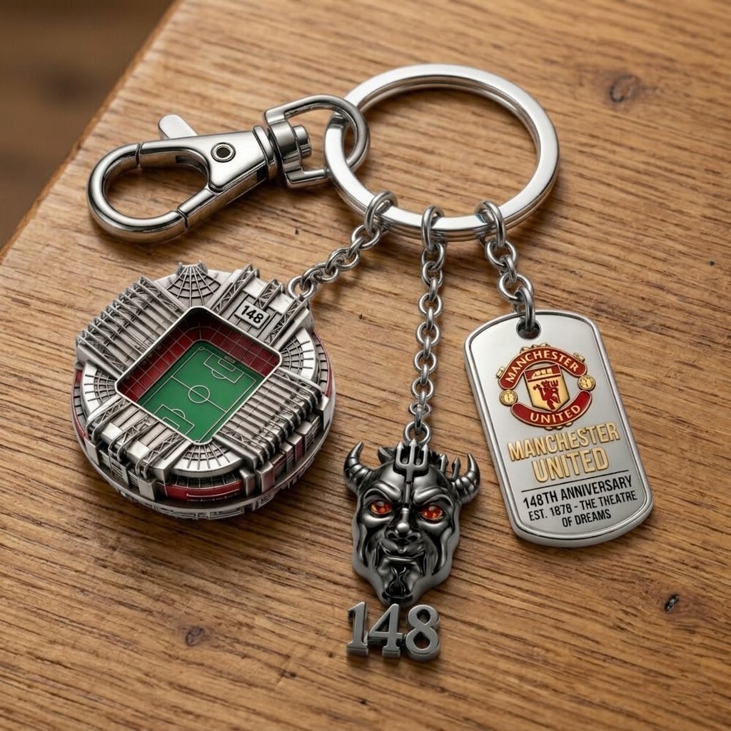 Manchester United 148th Anniversary The Theatre Of Dreams Keychain - Image 3