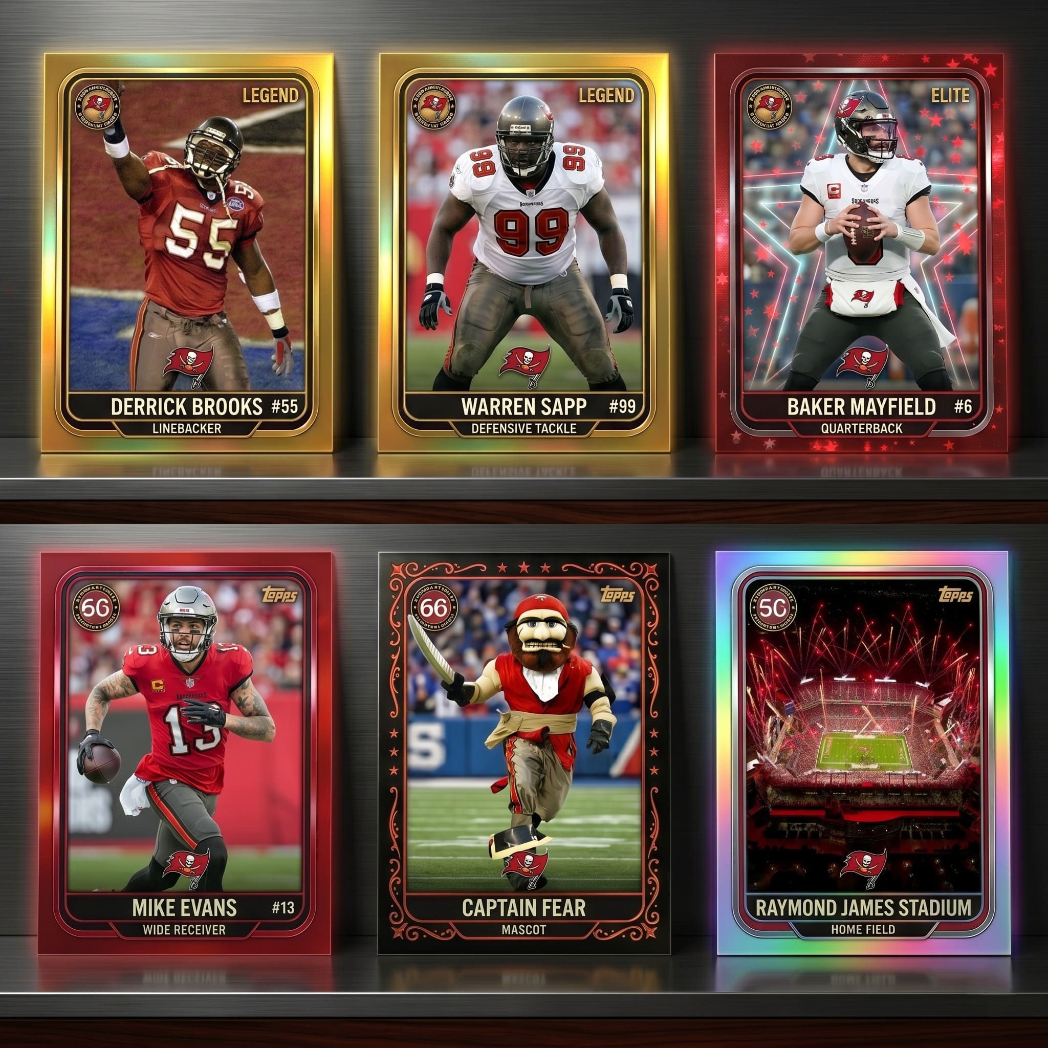 Tampa Bay Buccaneers 50th Anniversary Trading Cards - Image 2