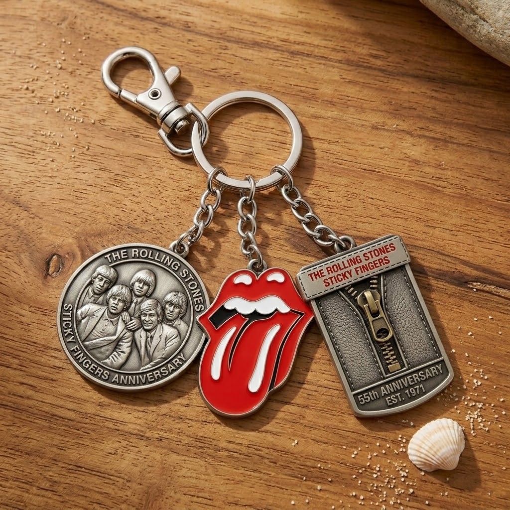 The Rolling Stones Sticky Fingers 55th Anniversary Keychain - Image 3