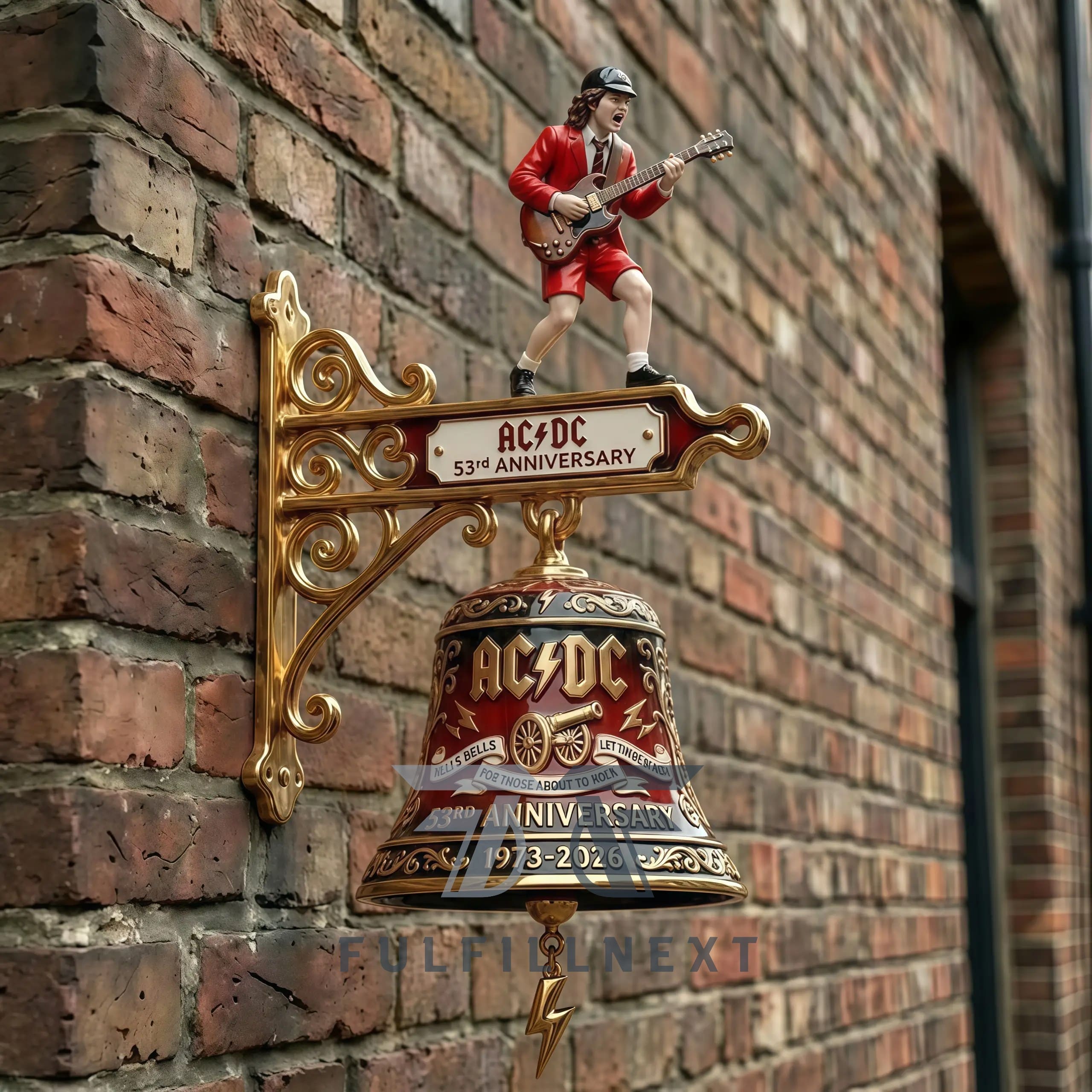 AC/DC 53rd Anniversary Decorative Wall Bell