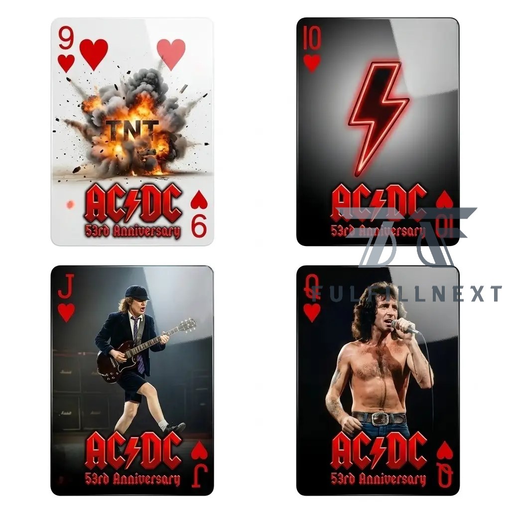AC/DC 53rd Anniversary Playing Cards - Image 4