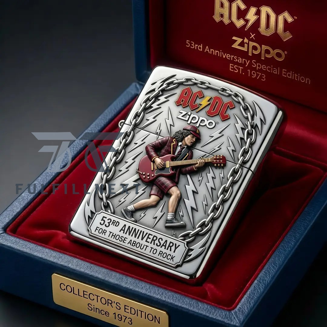 AC/DC 53rd Anniversary Zippo Lighter