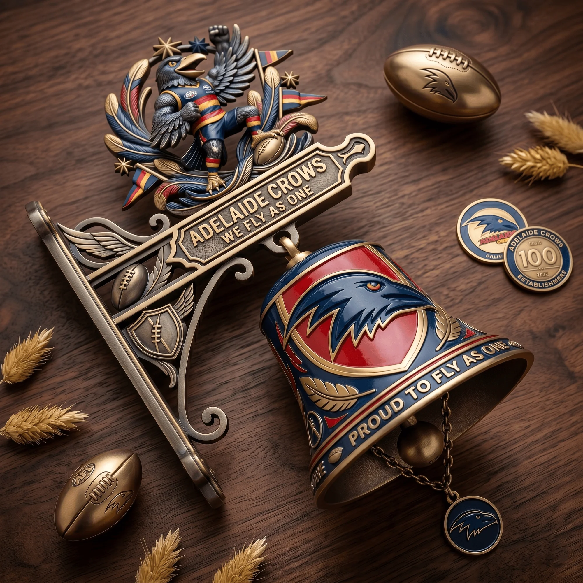 Adelaide Crows We Fly As One Bell - Image 3