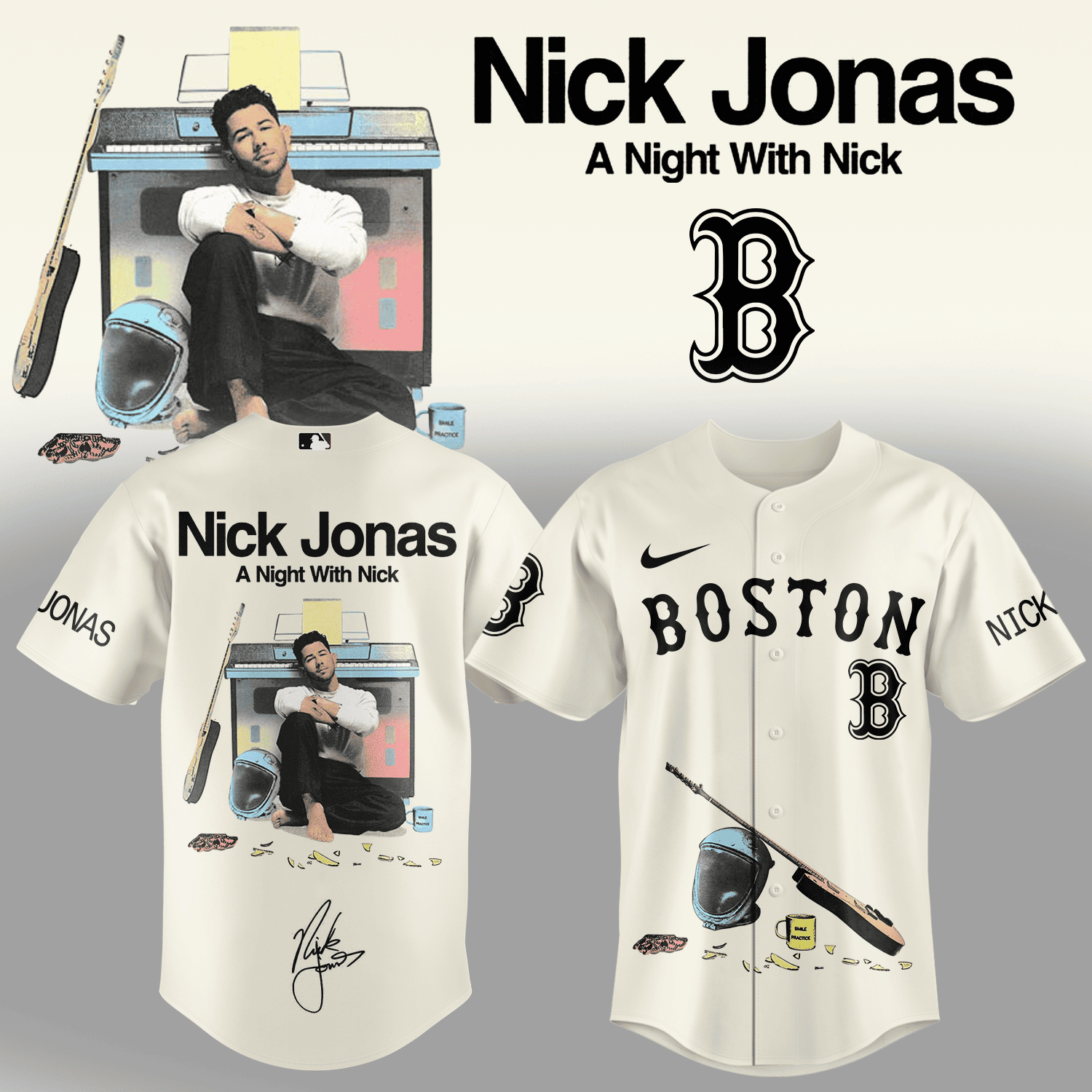 All Team MLB X Nick Jonas A Night With Nick Baseball Jersey - Image 4