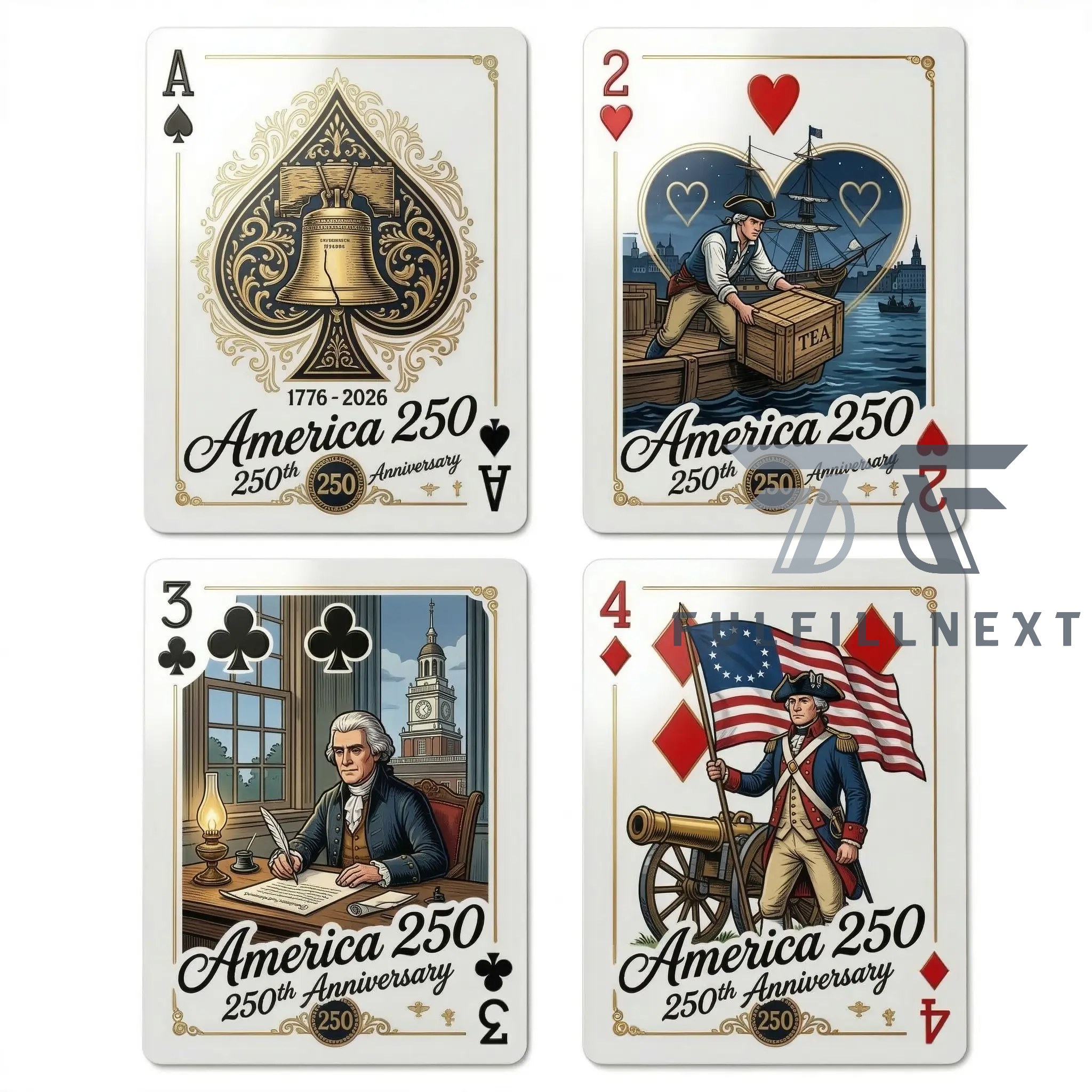 America 250th Anniversary Playing Cards - Image 3