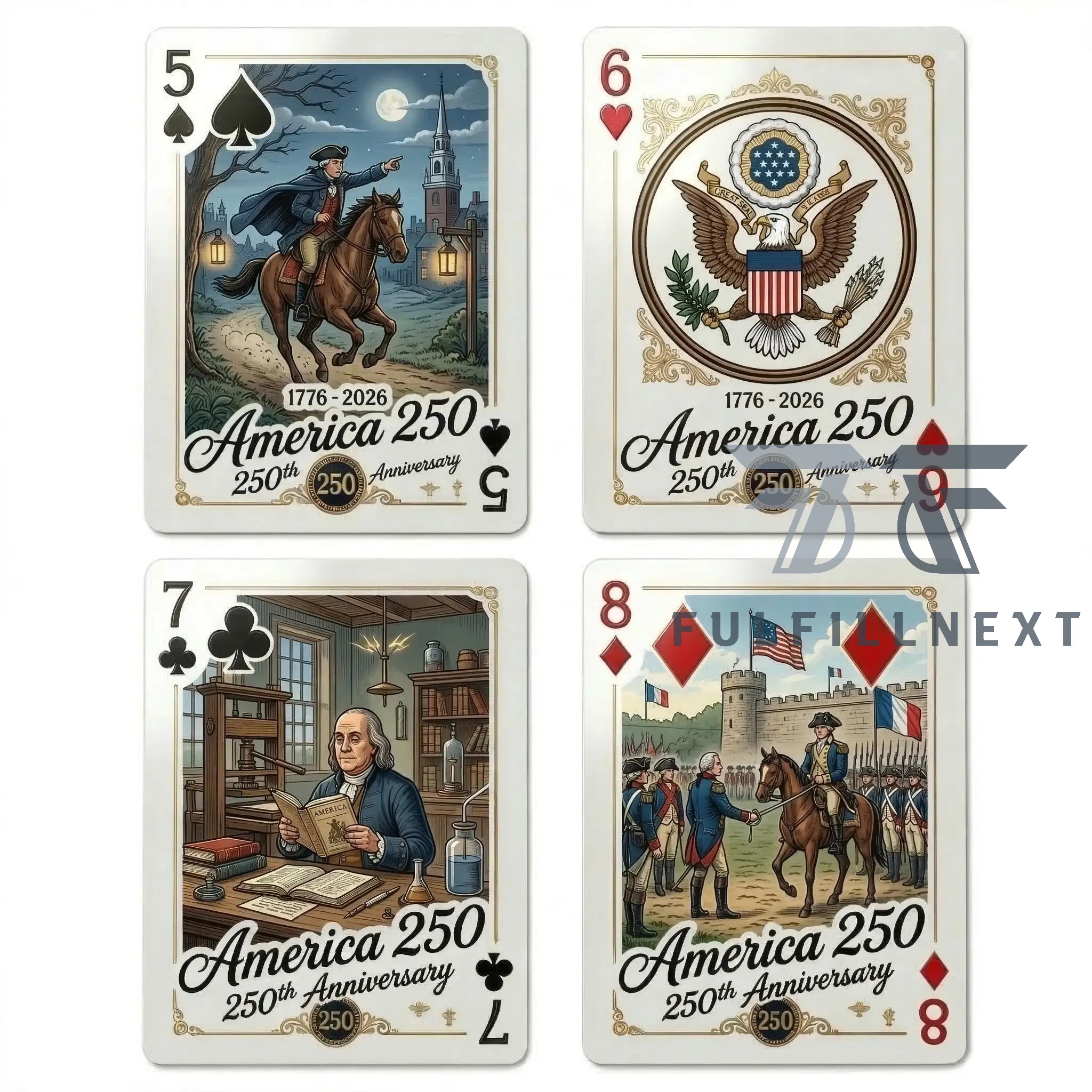 America 250th Anniversary Playing Cards - Image 4