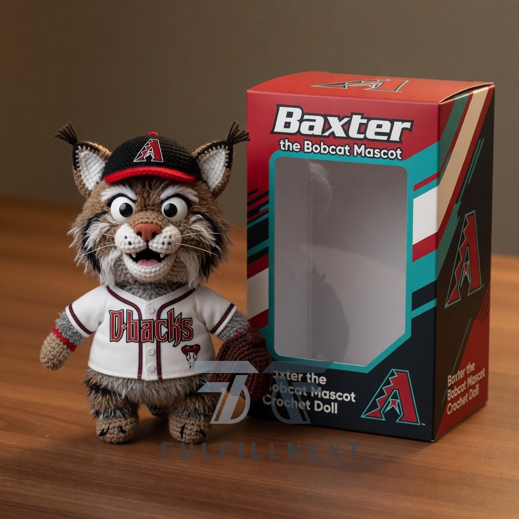 Arizona Diamondbacks Baxter Mascot Crochet Doll - Image 2