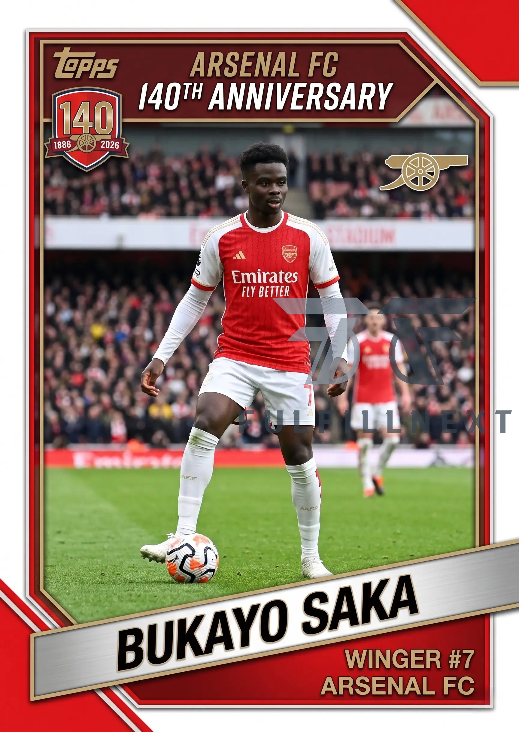 Arsenal FC 140th Anniversary Trading Cards - Image 3