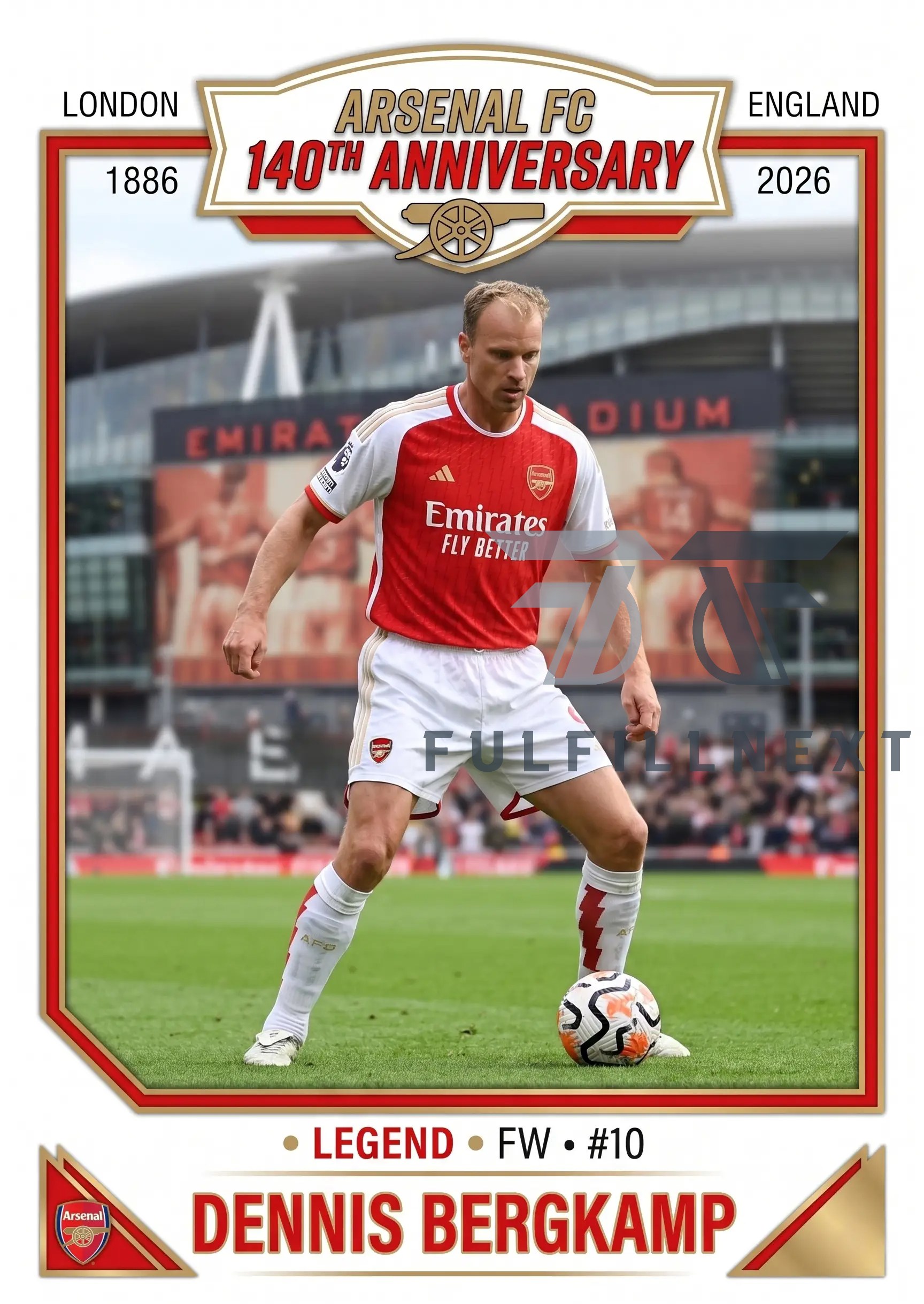 Arsenal FC 140th Anniversary Trading Cards - Image 5
