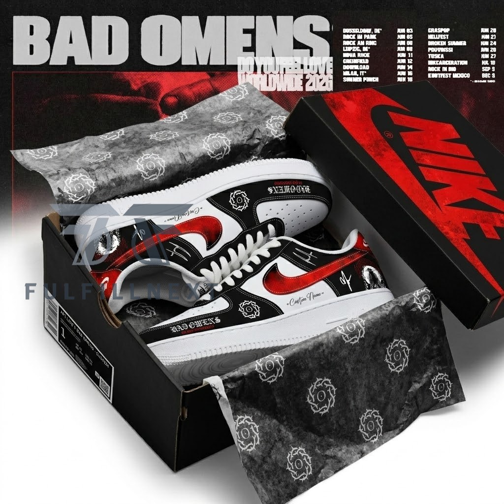 Bad Omens Do You Feel Love Worldwide 2026 AF1 Shoes - Image 2