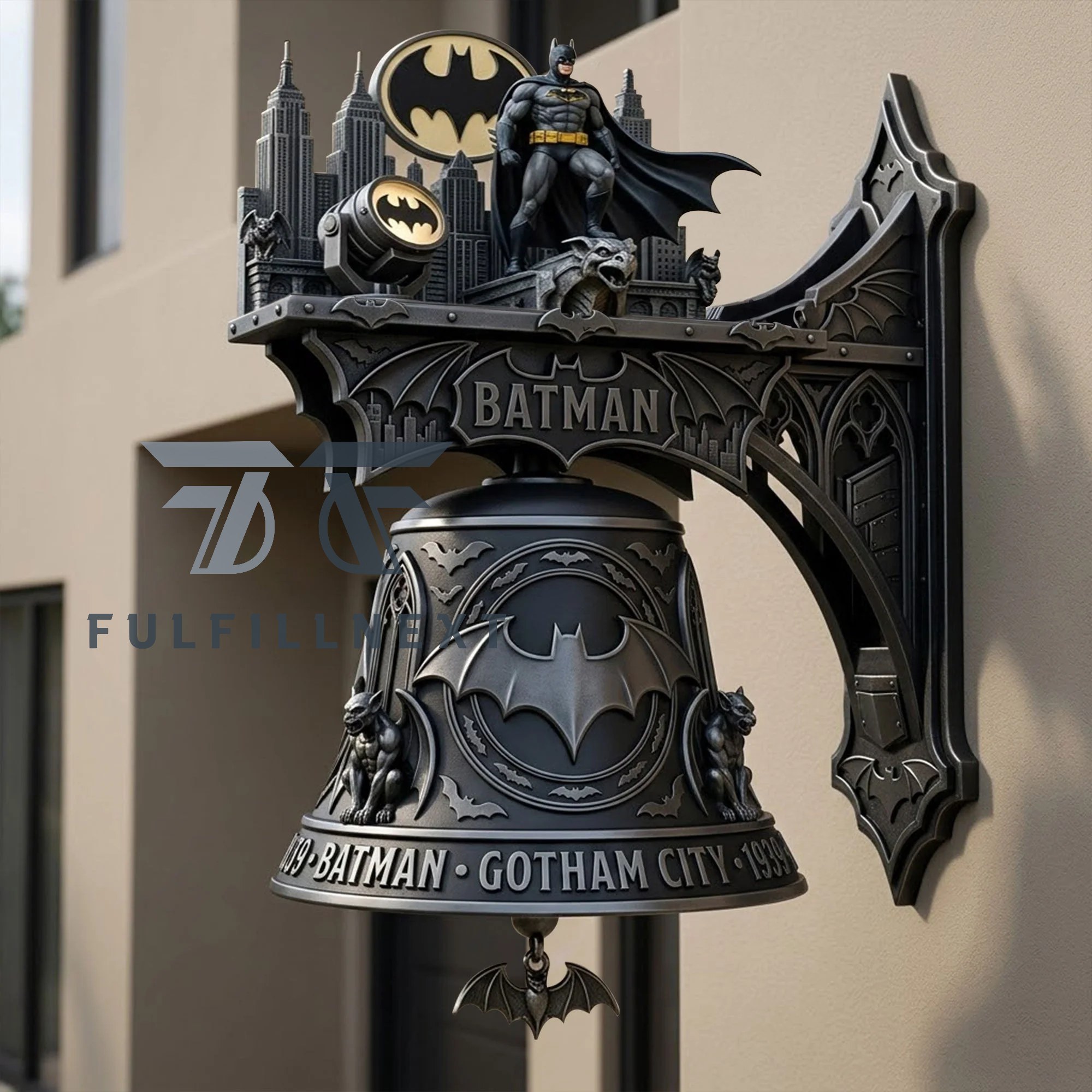 Batman Gotham City Wall Mounted Bell - Image 3