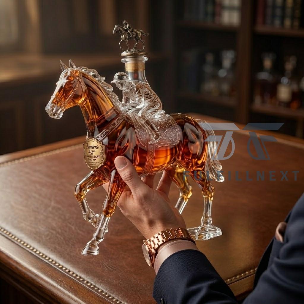 Blanton's 42nd Anniversary Horse Jockey Whiskey Bottle - Image 2