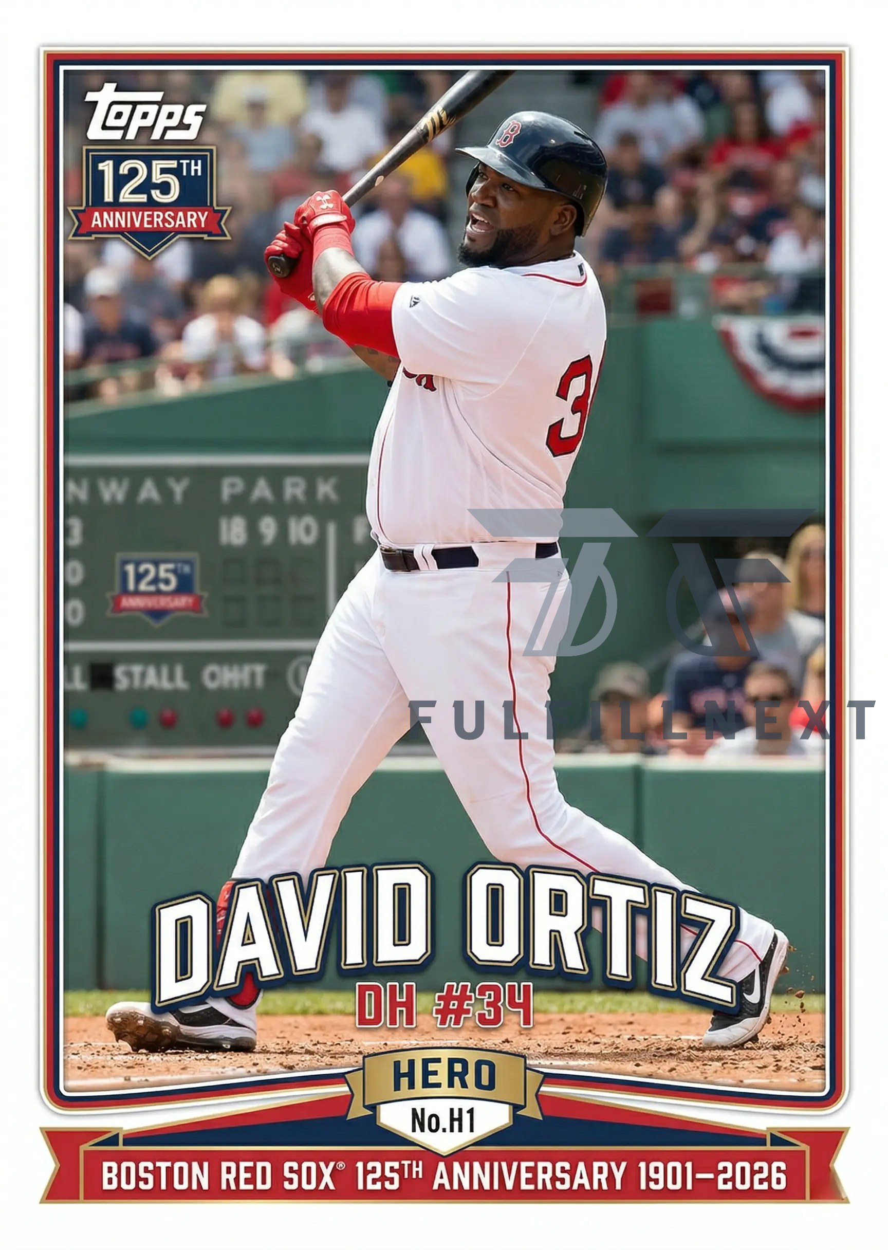 Boston Red Sox 125th Anniversary Cards Box - Image 4
