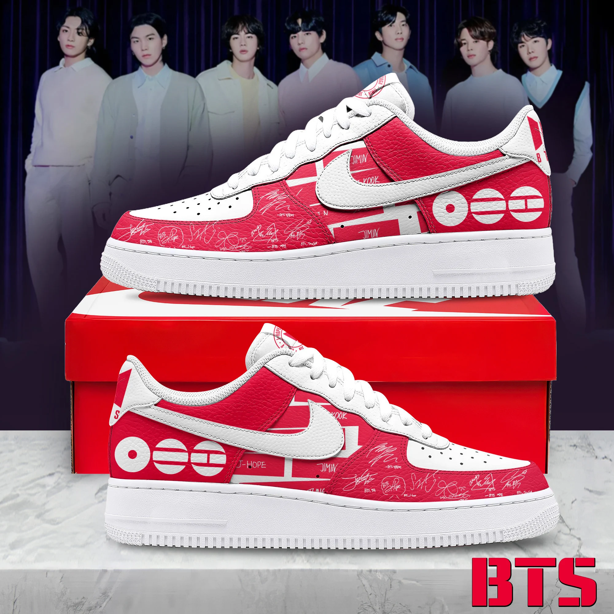 BTS Member Signatures Sneaker