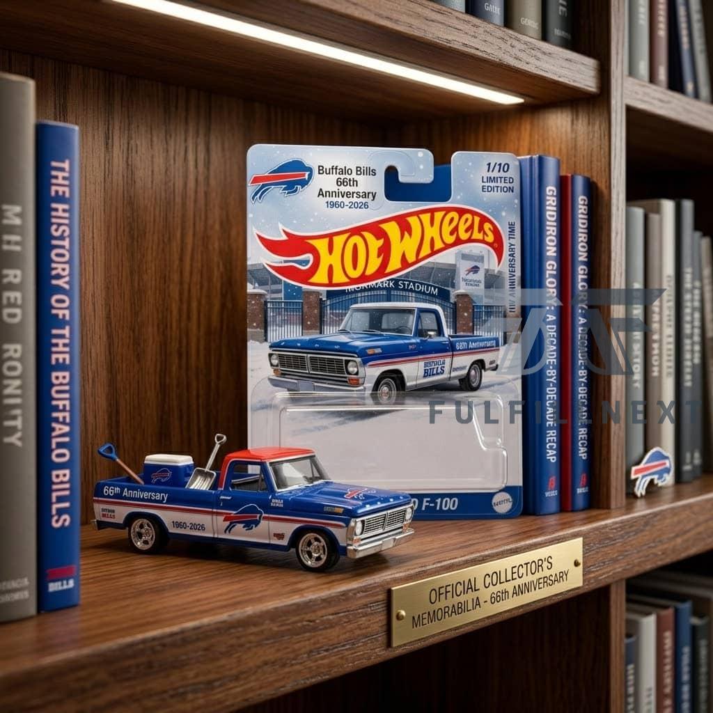 Buffalo Bills 66th Anniversary Ford F-100 Hot Wheels - Image 2