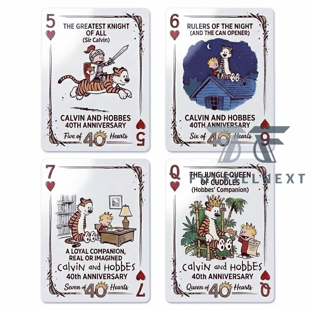 Calvin and Hobbes 40th Anniversary Playing Cards - Image 3