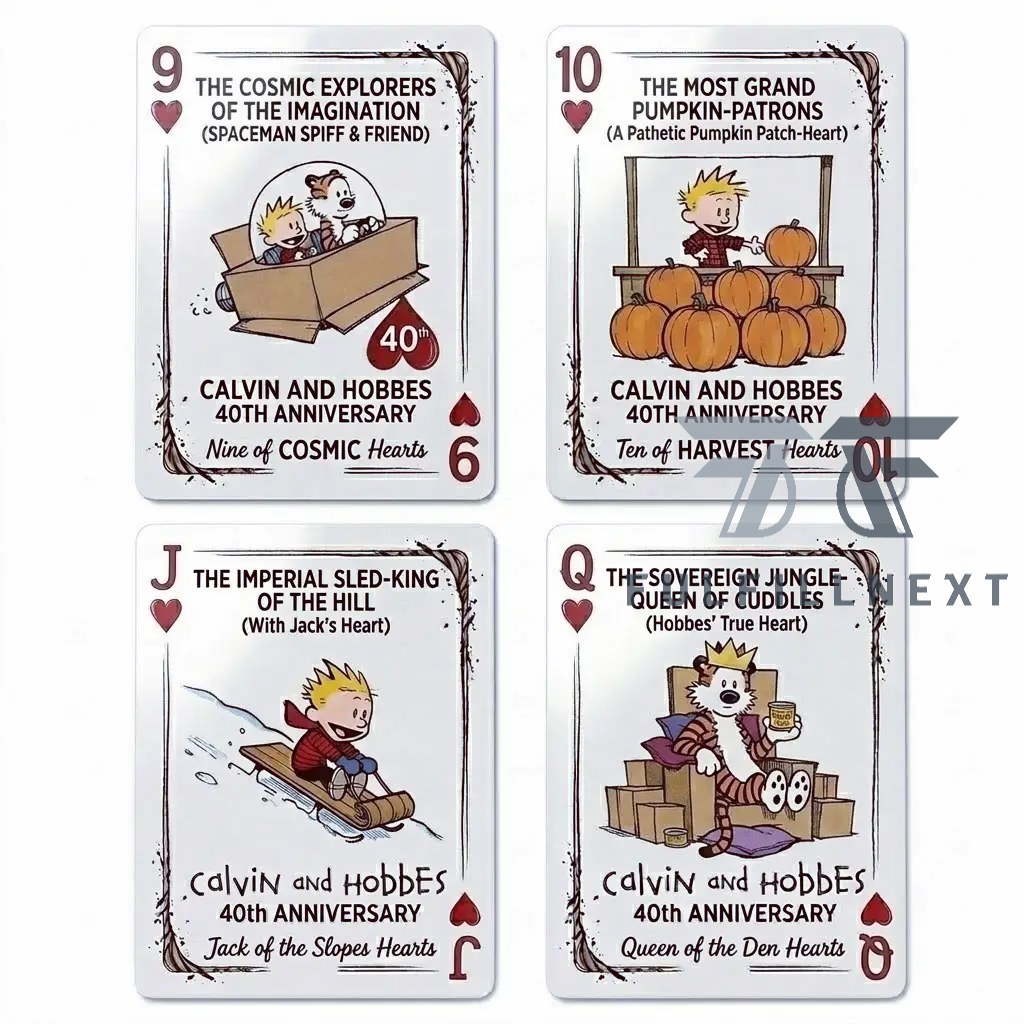 Calvin and Hobbes 40th Anniversary Playing Cards - Image 4