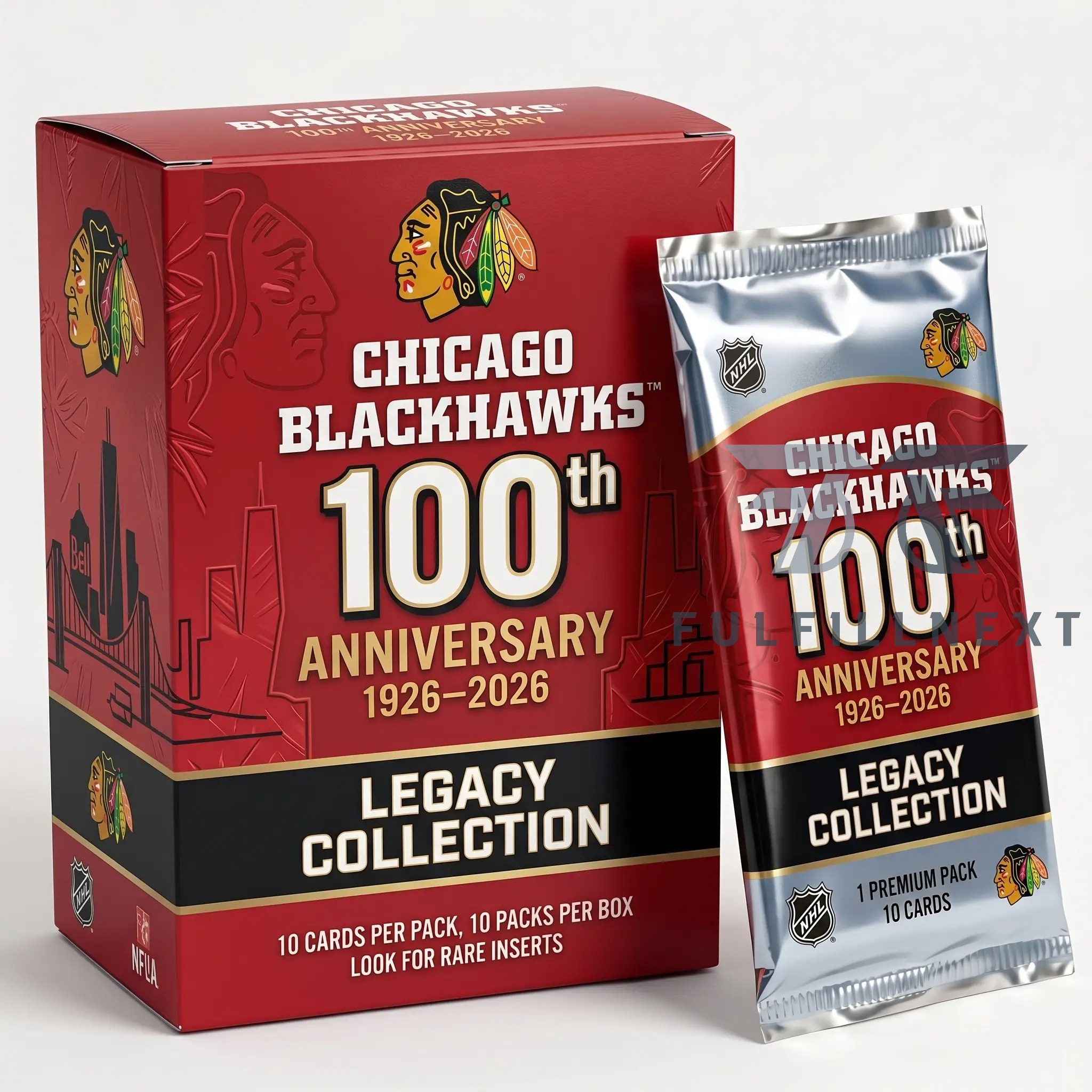 Chicago Blackhawks 100th Anniversary Trading Cards Box