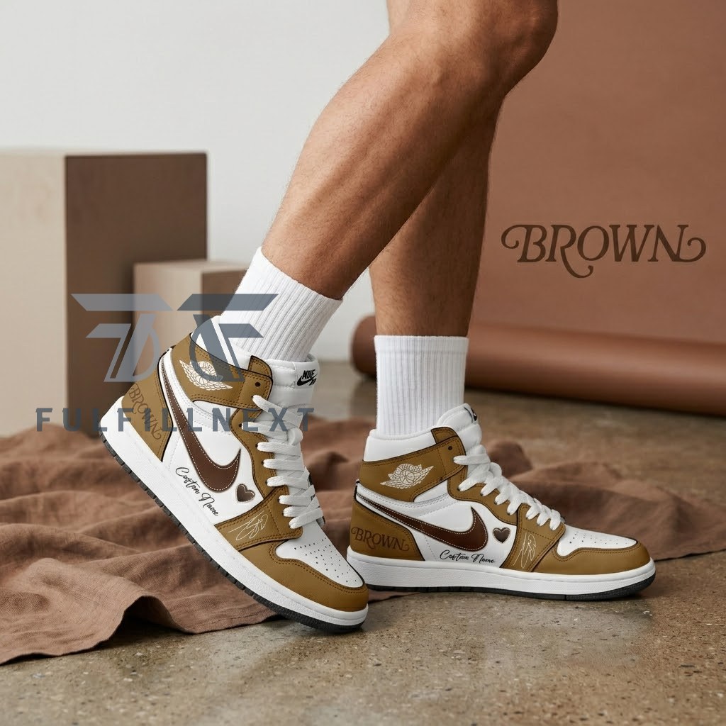 Chris Brown's Brown Album AJ1 Shoes - Image 3