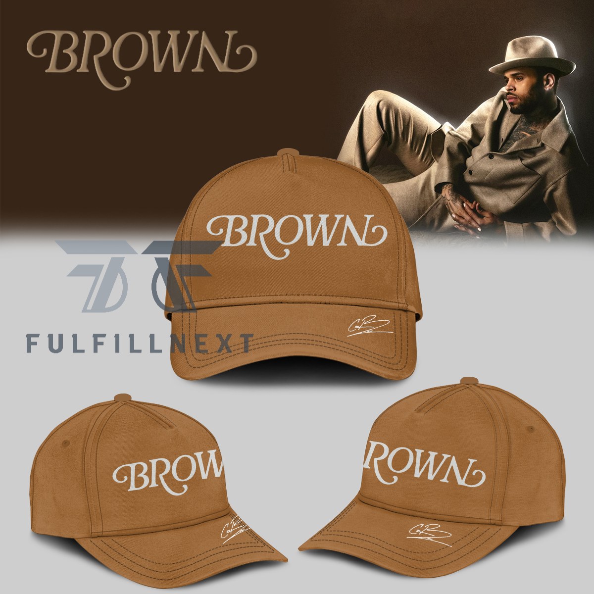 Chris Brown's Brown Album Hoodie - Image 2