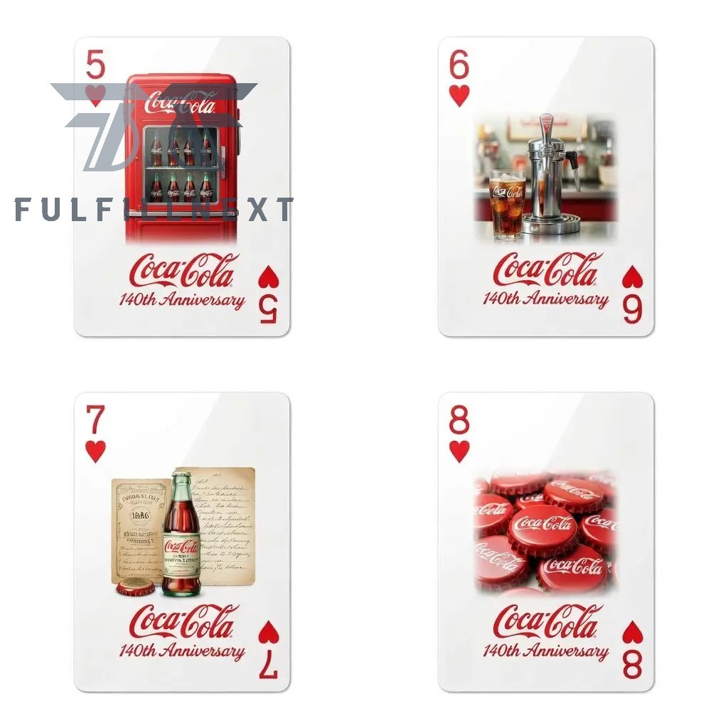 Coca-Cola 140th Anniversary Playing Cards - Image 3