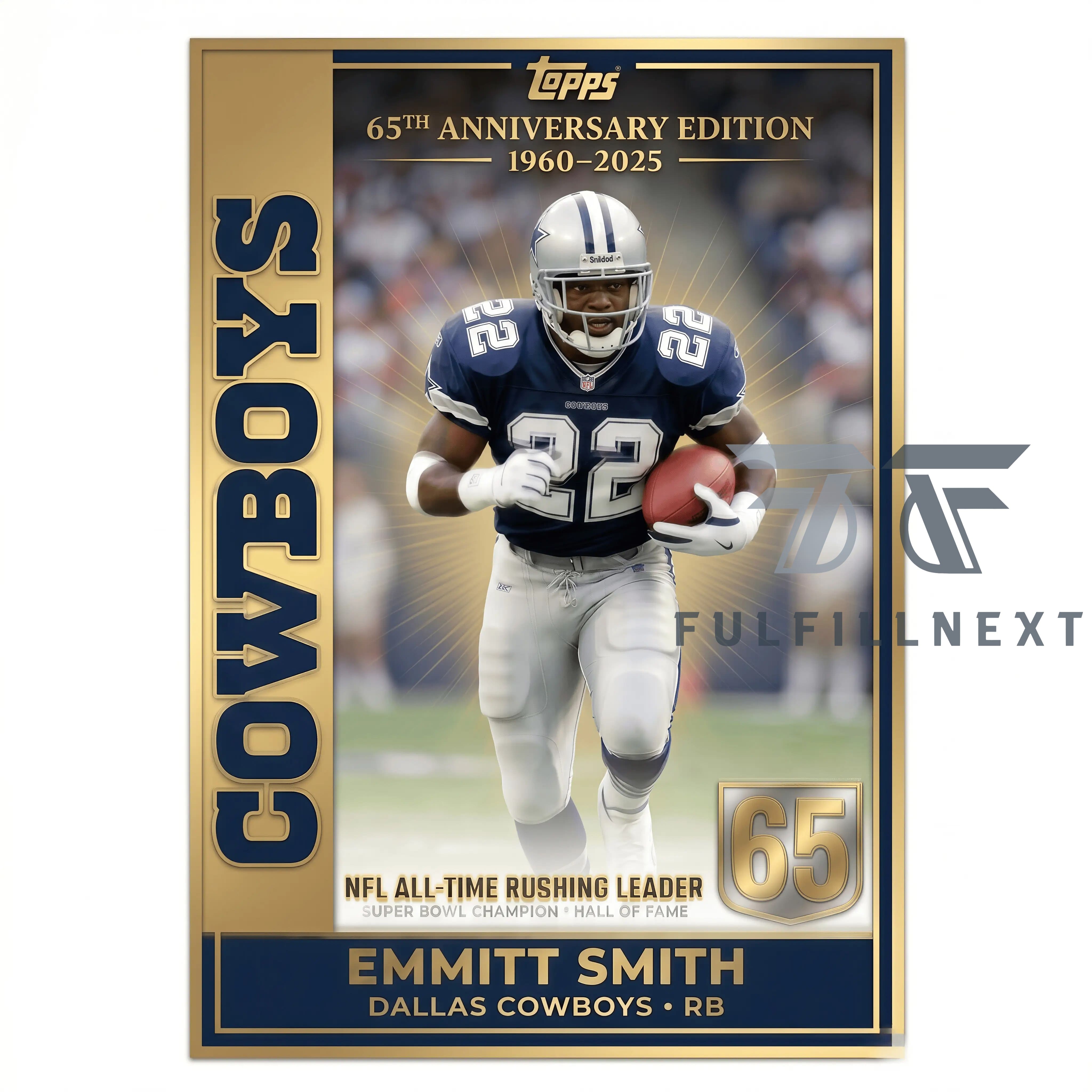 Dallas Cowboys 65th Anniversary Trading Cards - Image 3