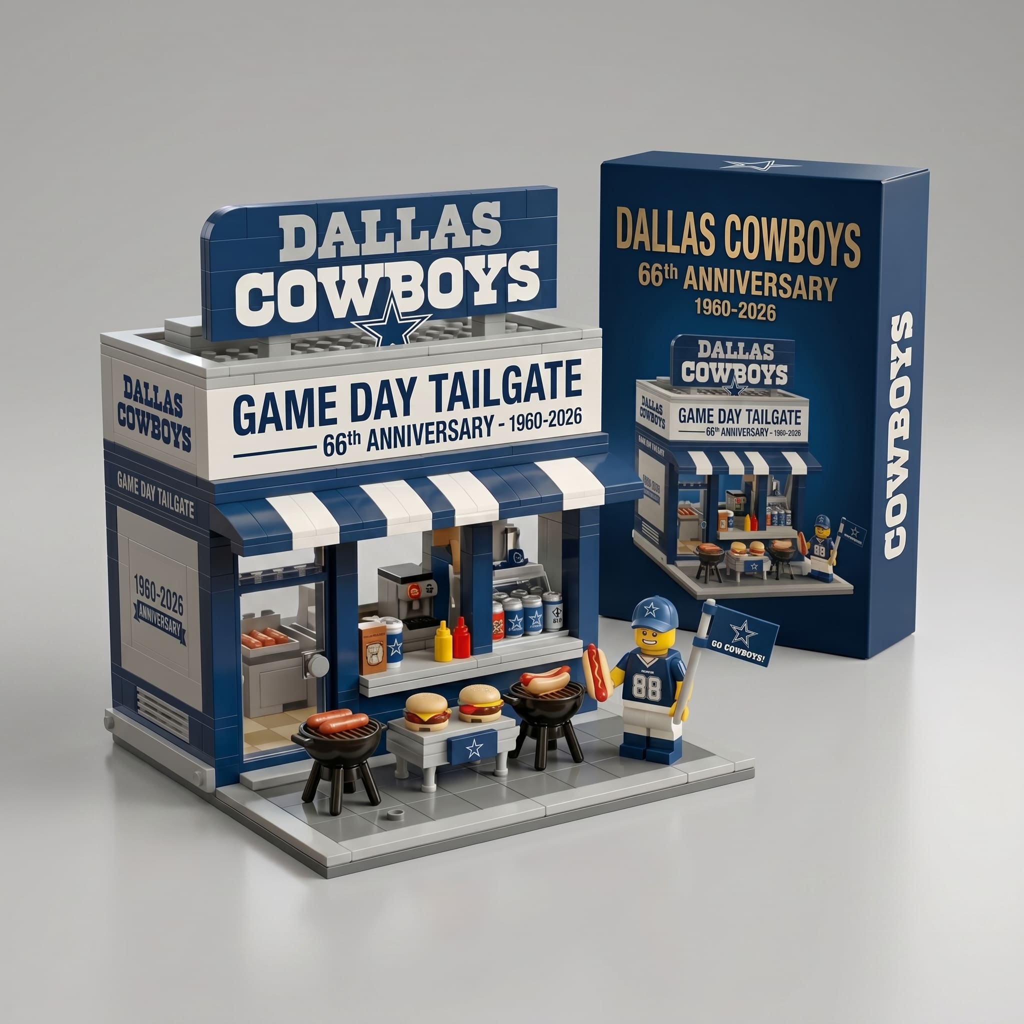 Dallas Cowboys 66th Anniversary Building Set