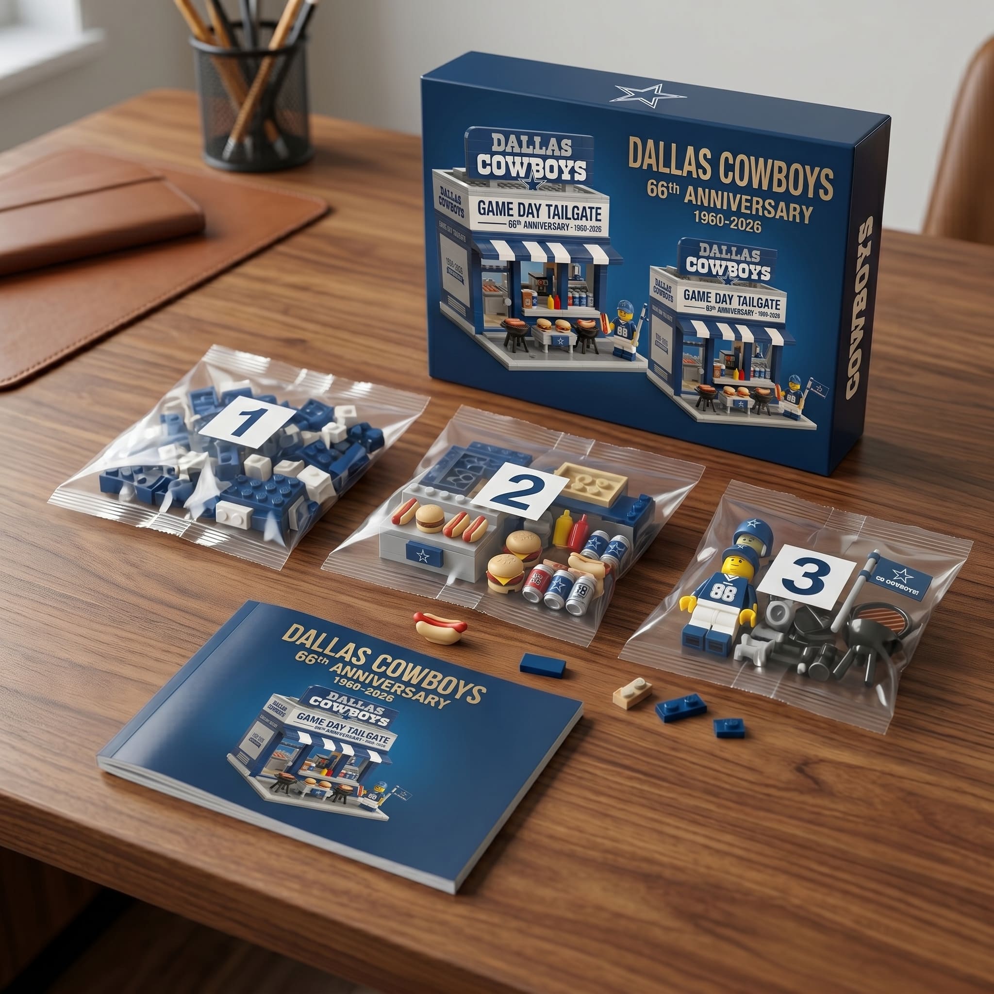 Dallas Cowboys 66th Anniversary Building Set - Image 2