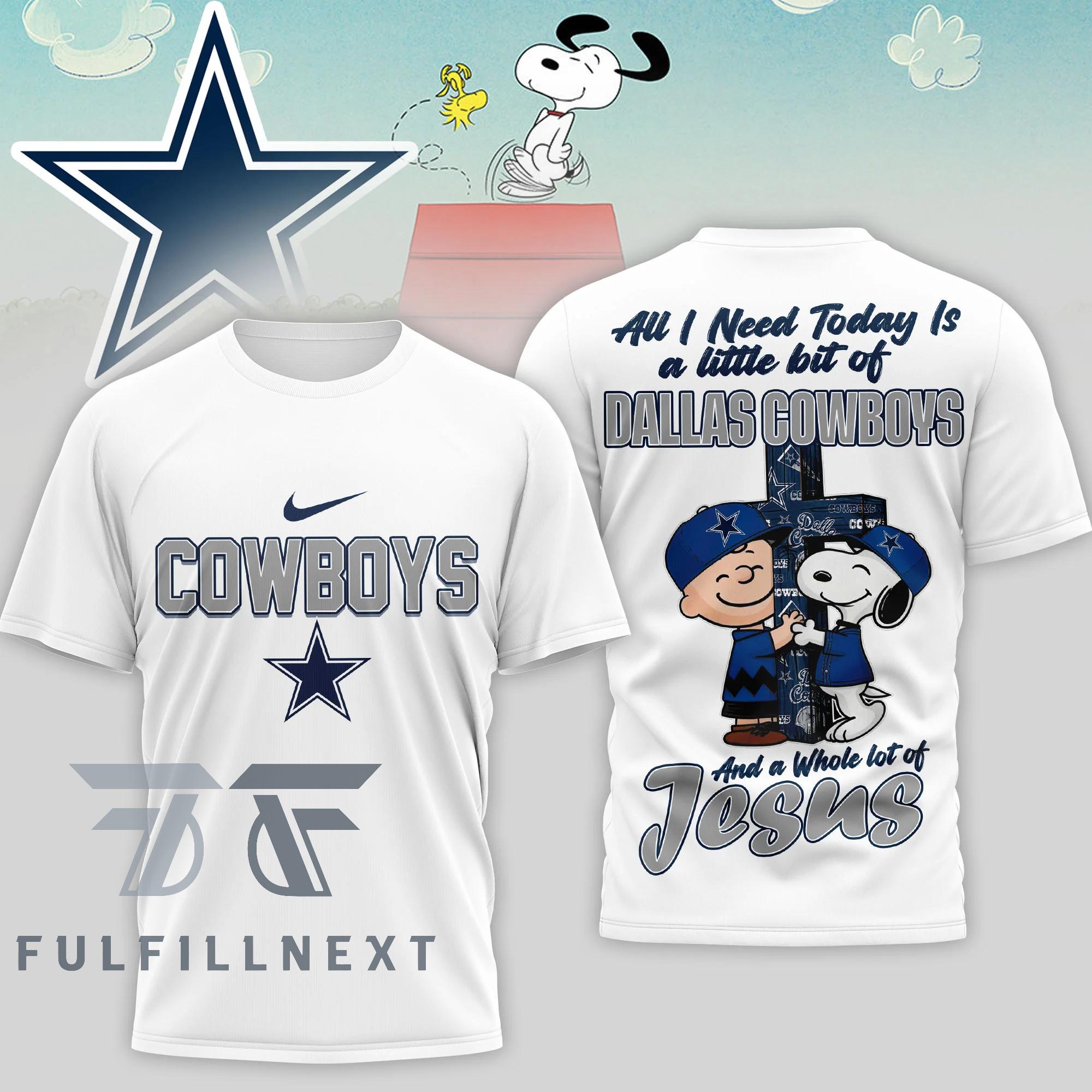 Dallas Cowboys Peanuts Charlie Brown Snoopy T-Shirt
