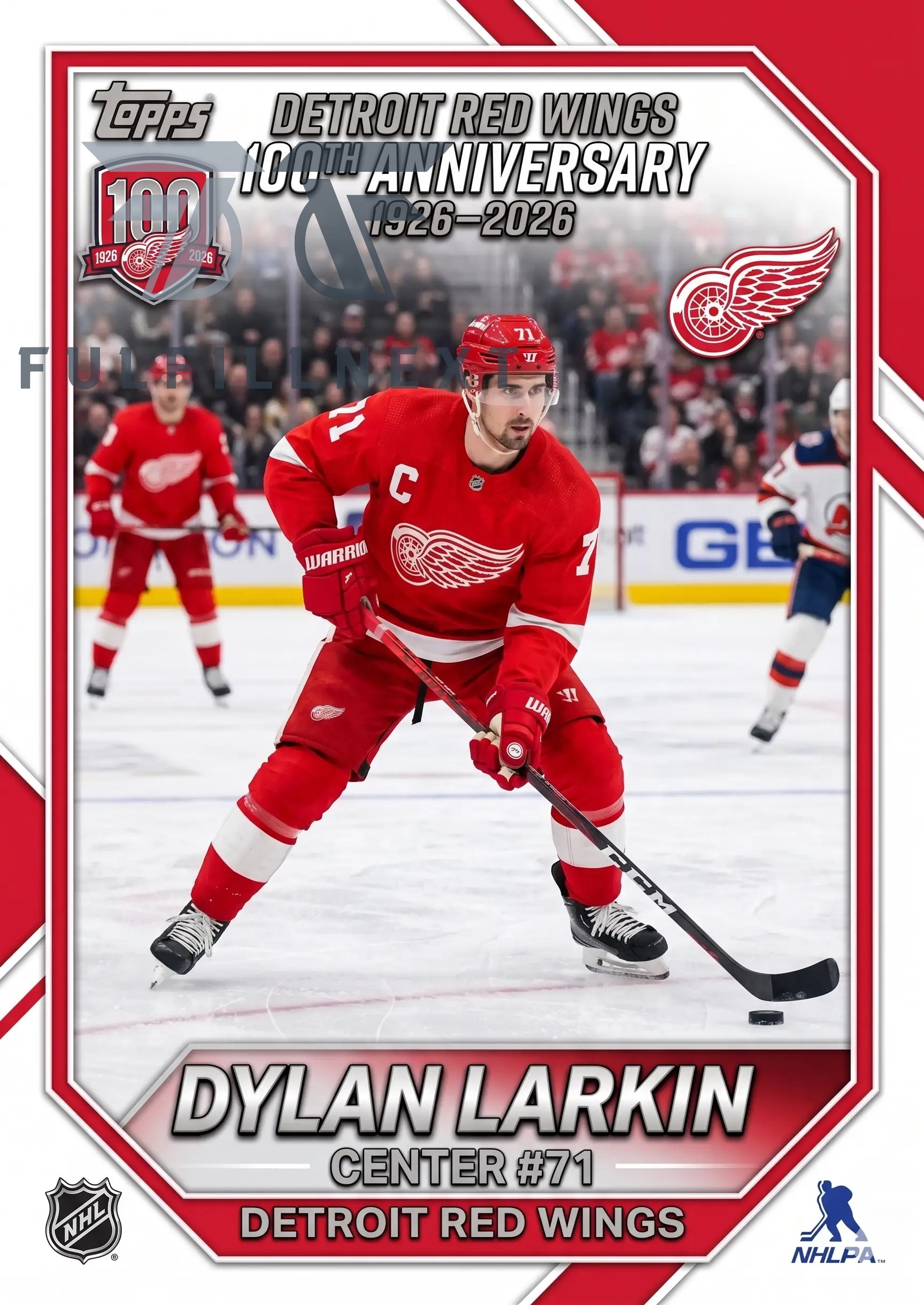 Detroit Red Wings 100th Anniversary 1926-2026 Trading Cards - Image 3