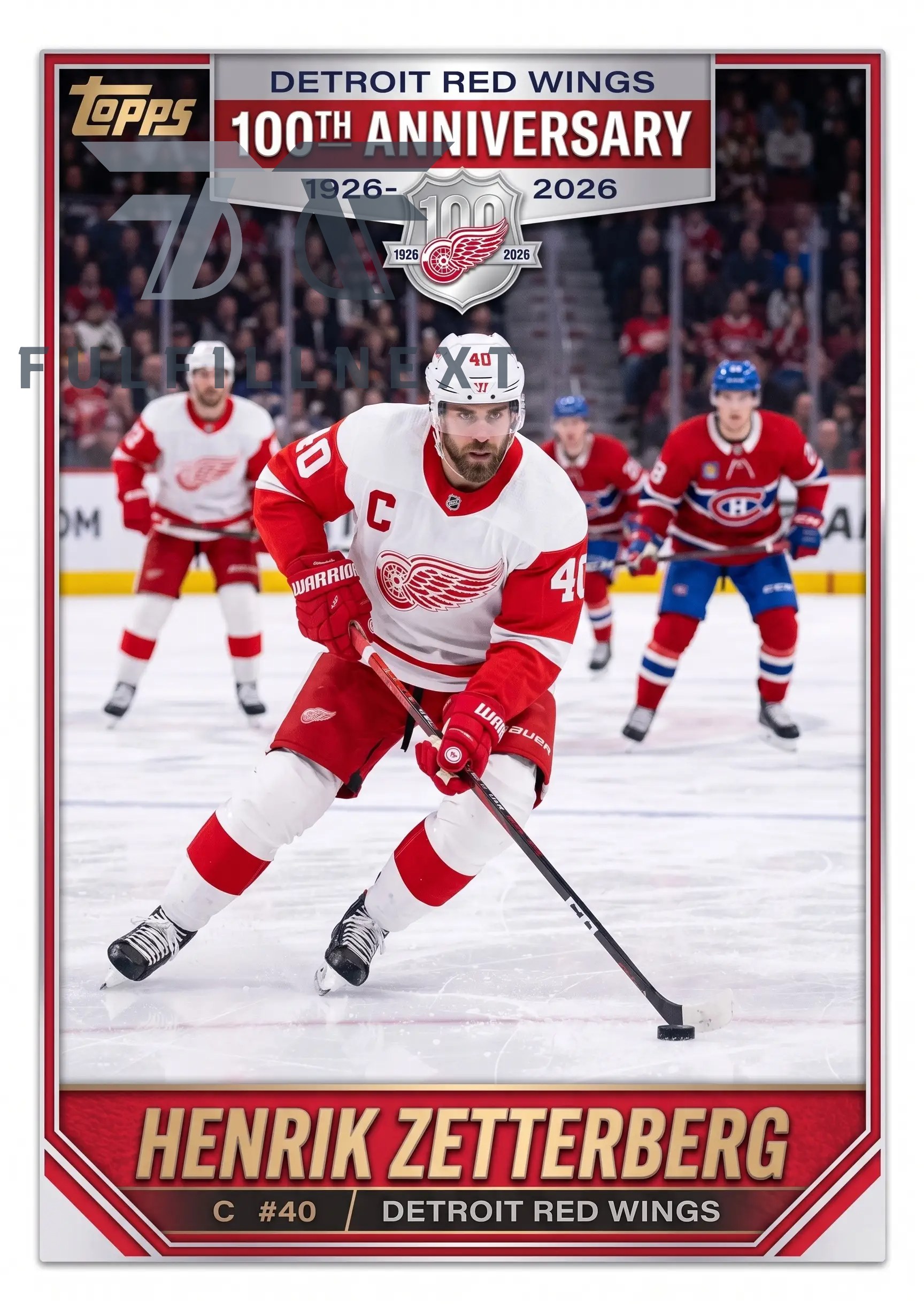 Detroit Red Wings 100th Anniversary 1926-2026 Trading Cards - Image 6