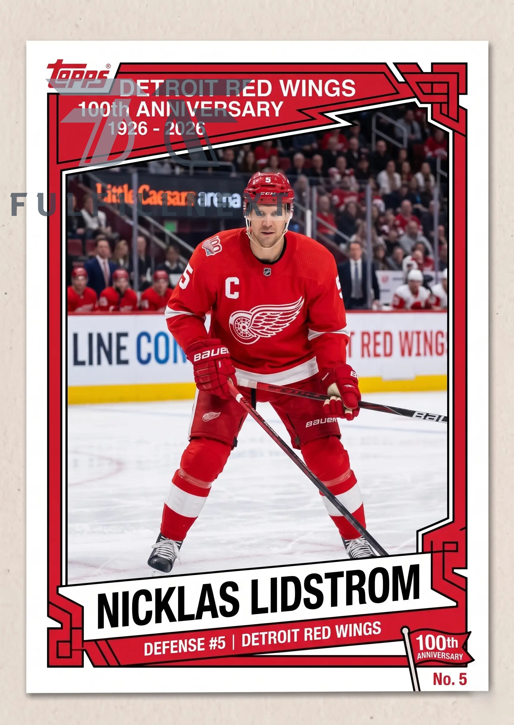 Detroit Red Wings 100th Anniversary 1926-2026 Trading Cards - Image 7
