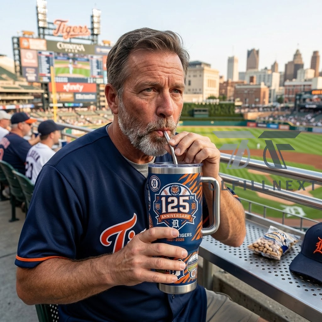 Detroit Tigers 125th Anniversary Commemorative Tumbler - Image 2