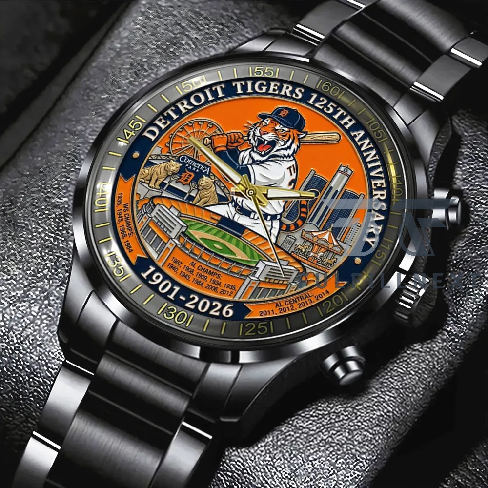 Detroit Tigers 125th Anniversary Commemorative Watch