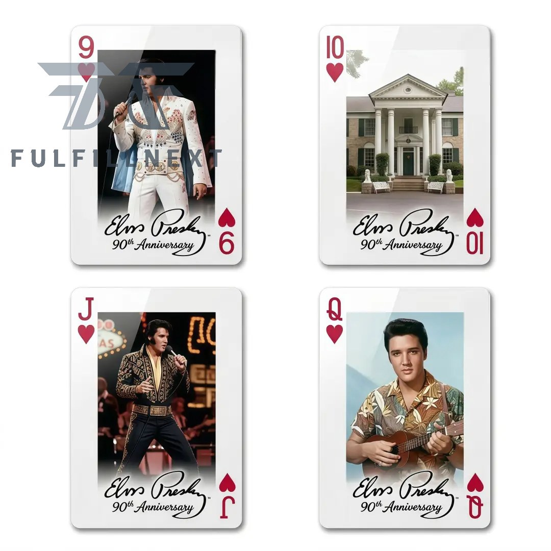Elvis Presley 90th Anniversary Commemorative Edition King of Rock 'N' Roll Playing Cards - Image 4