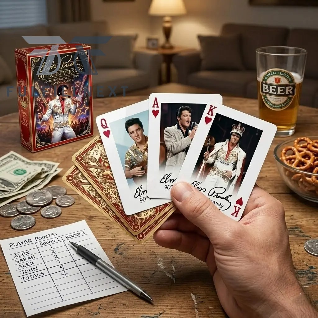 Elvis Presley 90th Anniversary Commemorative Edition King of Rock 'N' Roll Playing Cards - Image 6