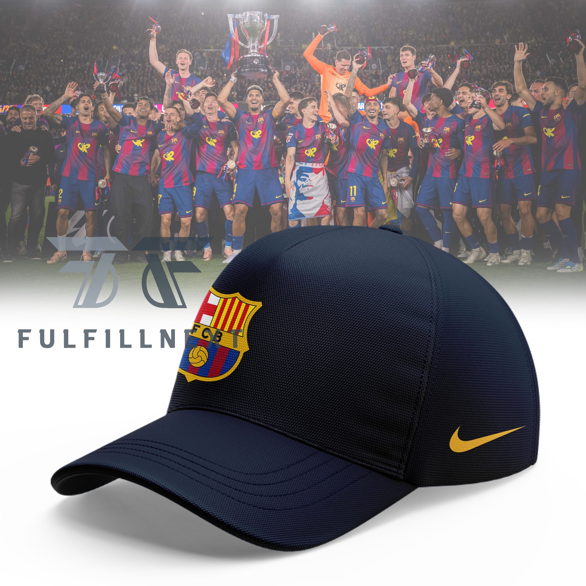 FC Barcelona La Liga Champions 2025-2026 Hoodie - Image 2