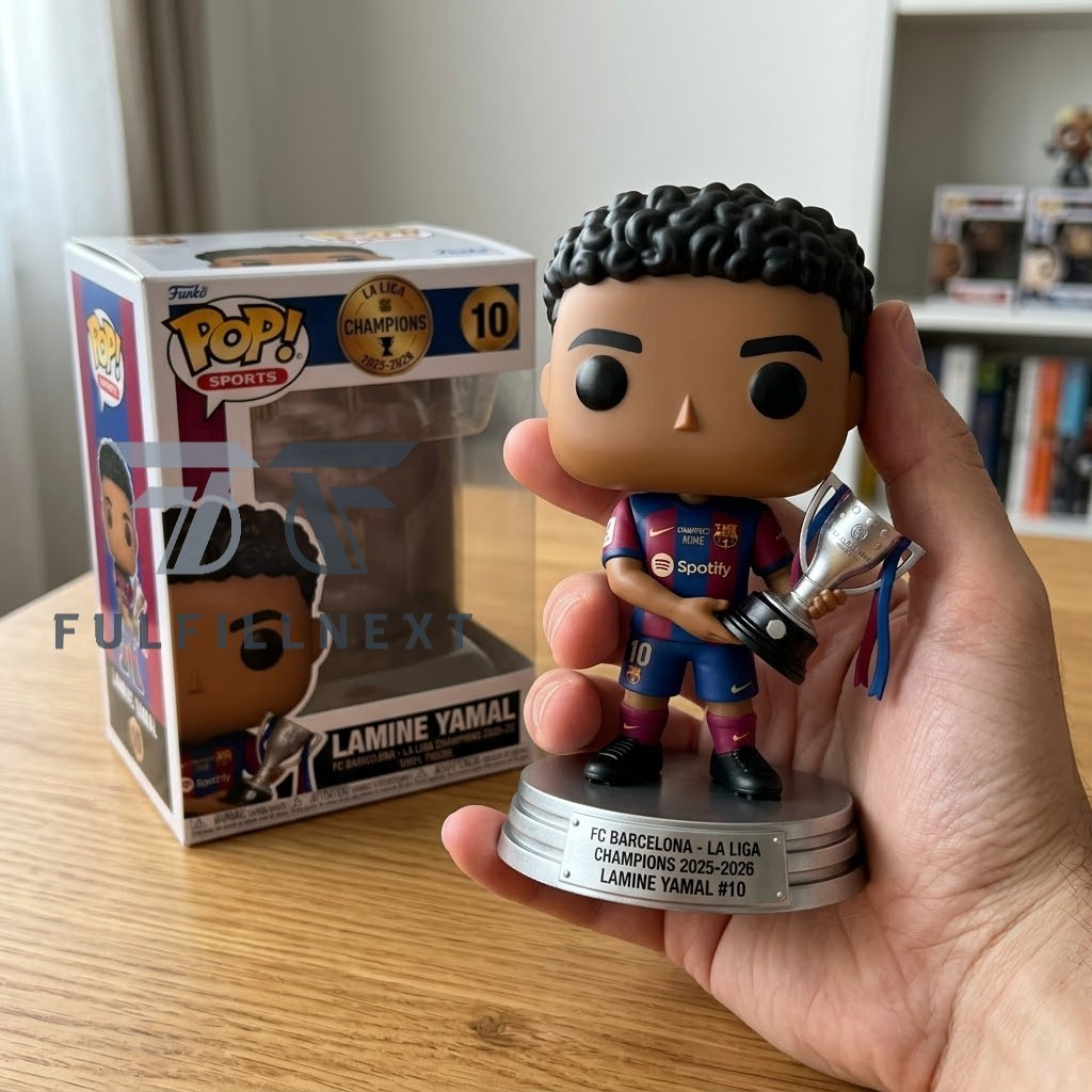 FC Barcelona Lamine Yamal La Liga Champions 2025-2026 Vinyl Figure - Image 2