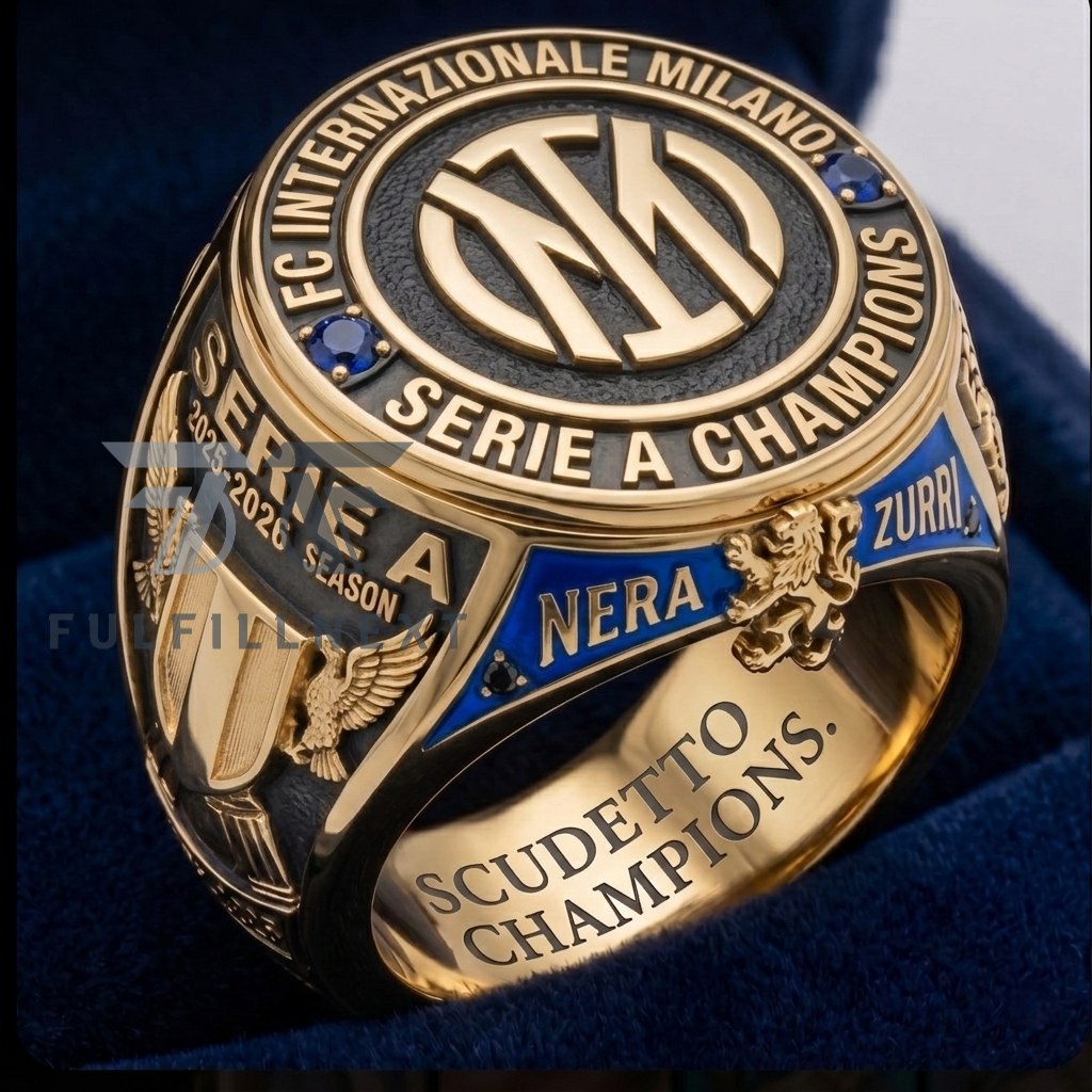 FC Internazionale Milano Serie A 2025-2026 Season Scudetto Champions Championship Ring