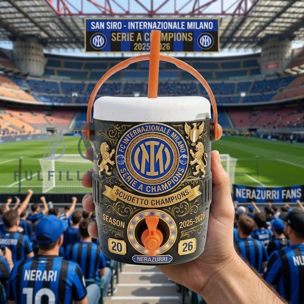 Football Club Internazionale Milano Scudetto Champions Serie A 2025-2026 Season Dugout Cooler Cup - Image 3